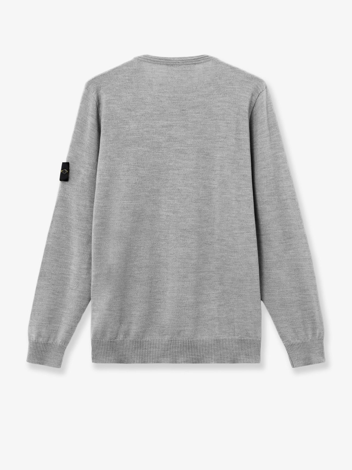 Stone Island Men Wool Sweater With Side Logo Patch STONE ISLAND