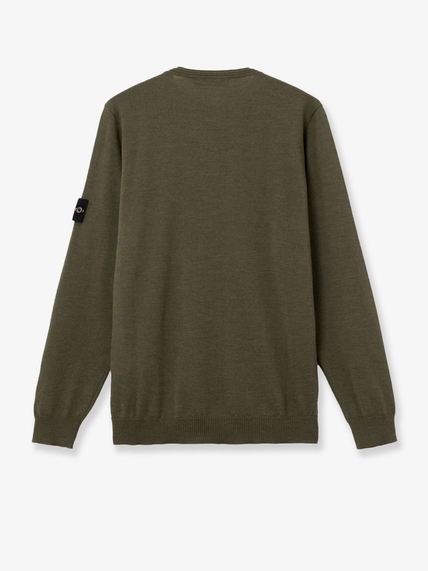 Stone Island Men Wool Sweater With Side Logo Patch STONE ISLAND