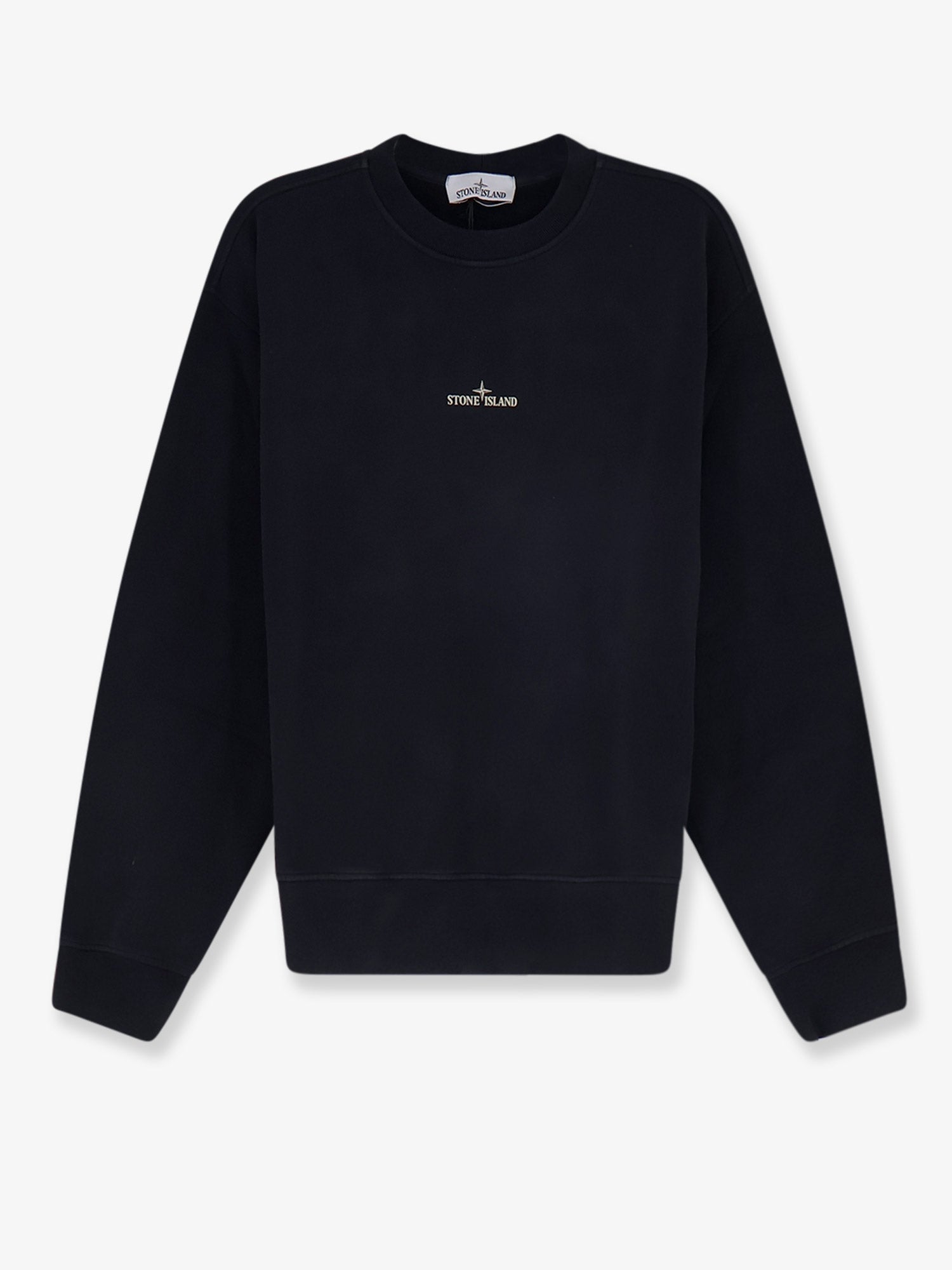 Stone Island Men Organic Cotton Sweatshirt With Logo Print STONE ISLAND