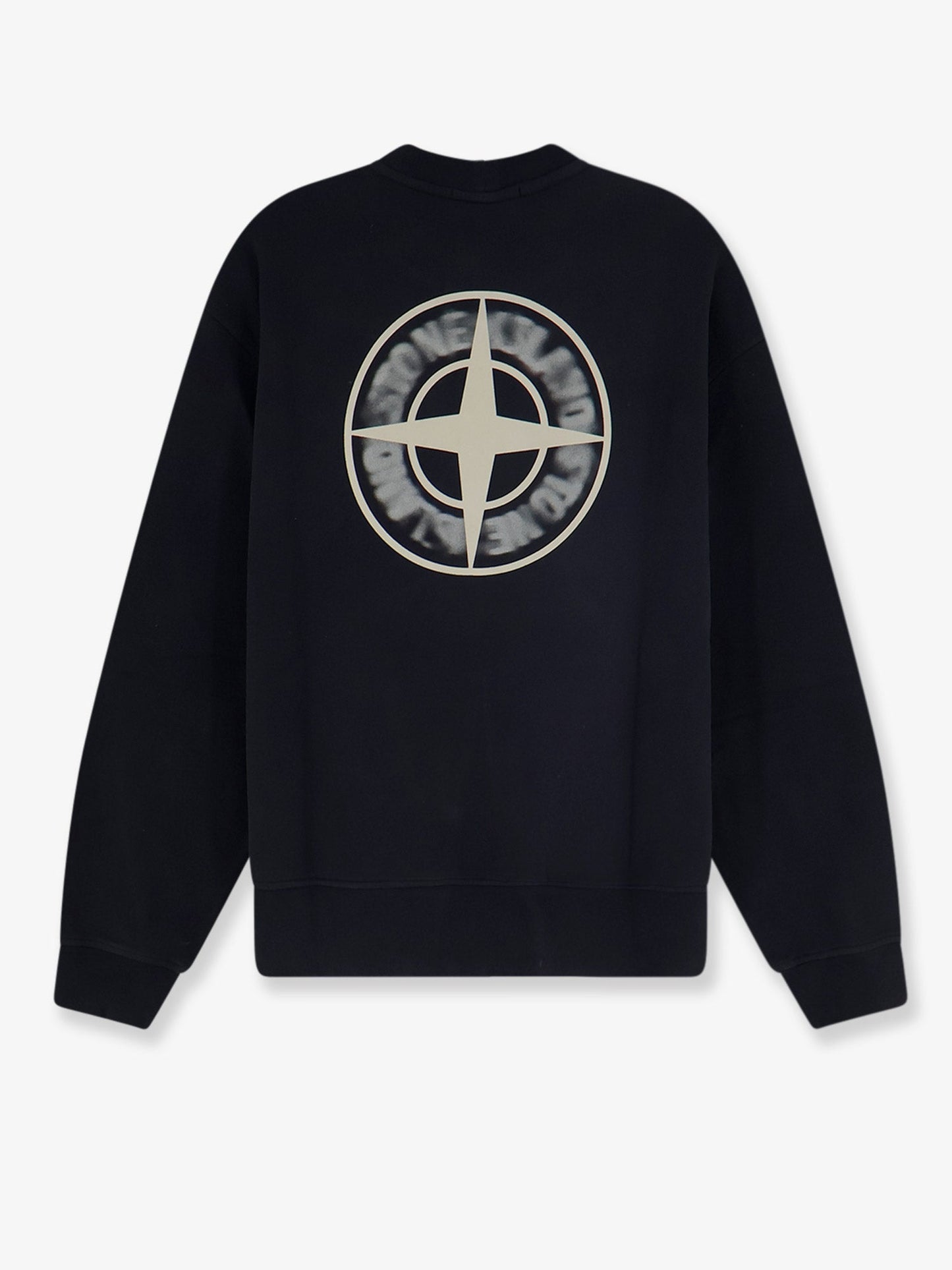 Stone Island Men Organic Cotton Sweatshirt With Logo Print STONE ISLAND