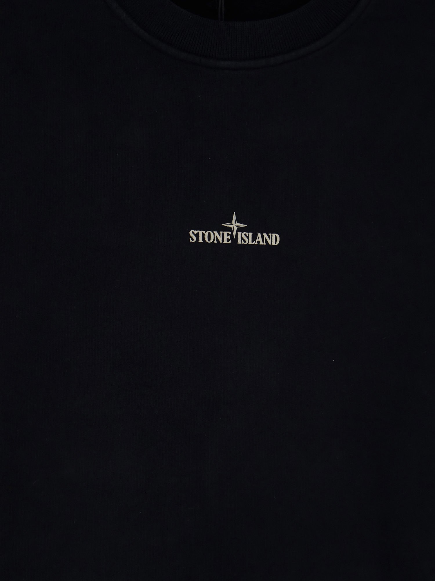 Stone Island Men Organic Cotton Sweatshirt With Logo Print STONE ISLAND