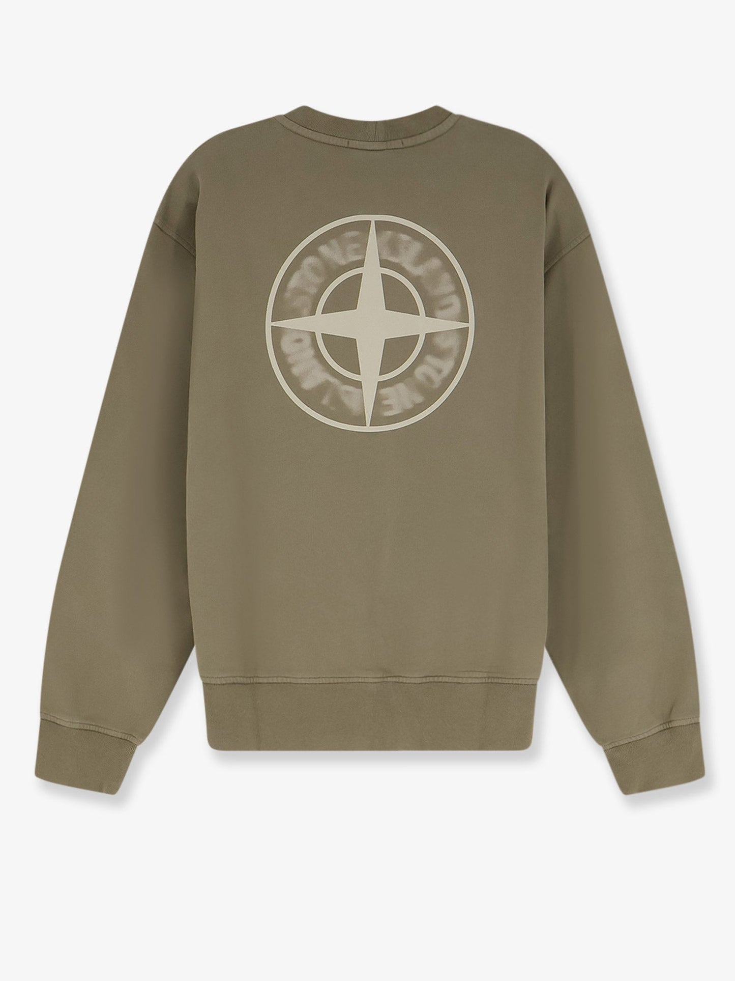 Stone Island Men Organic Cotton Sweatshirt With Logo Print STONE ISLAND