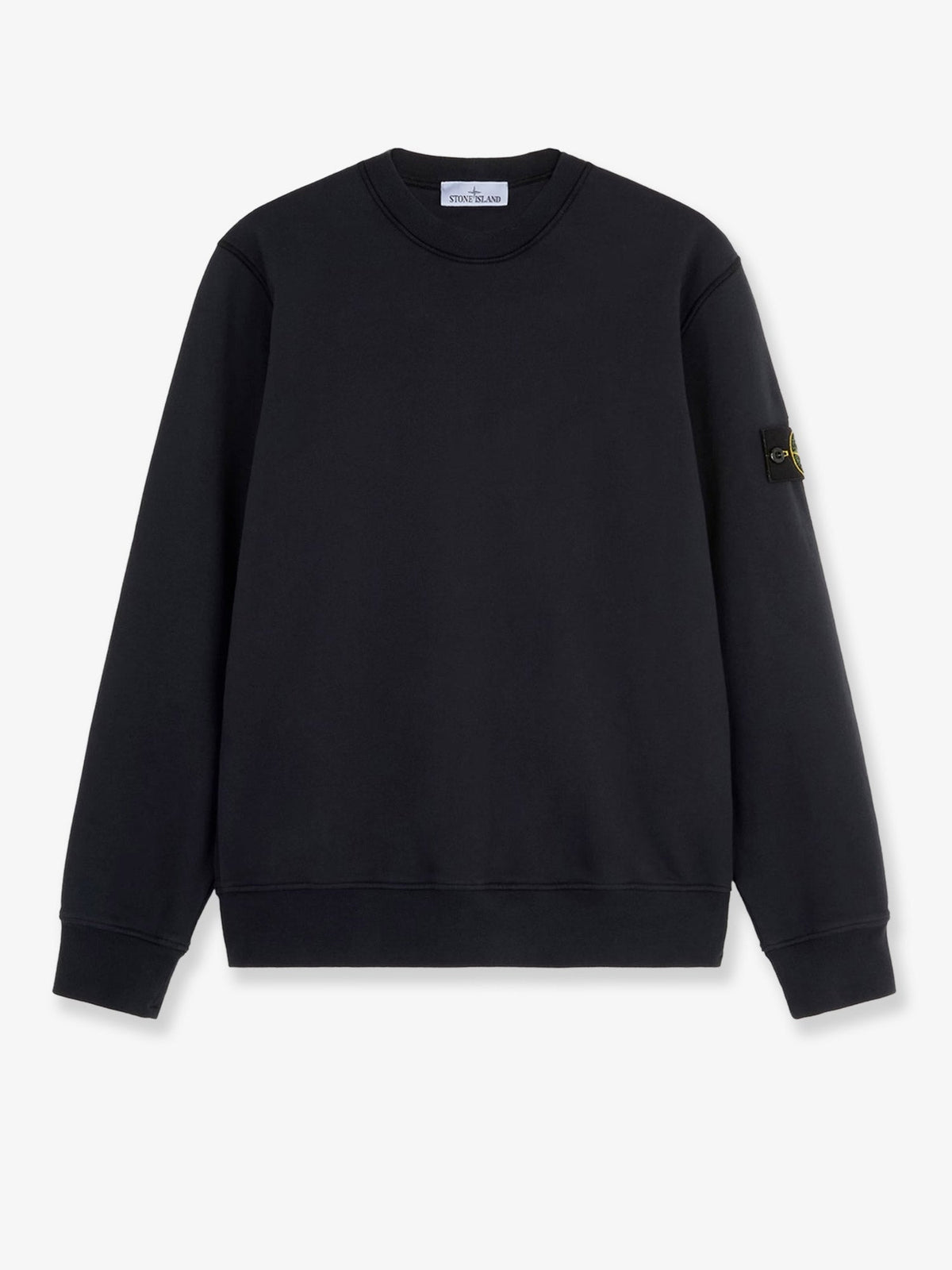 Stone Island Men Cotton Sweatshirt With Side Logo Patch STONE ISLAND