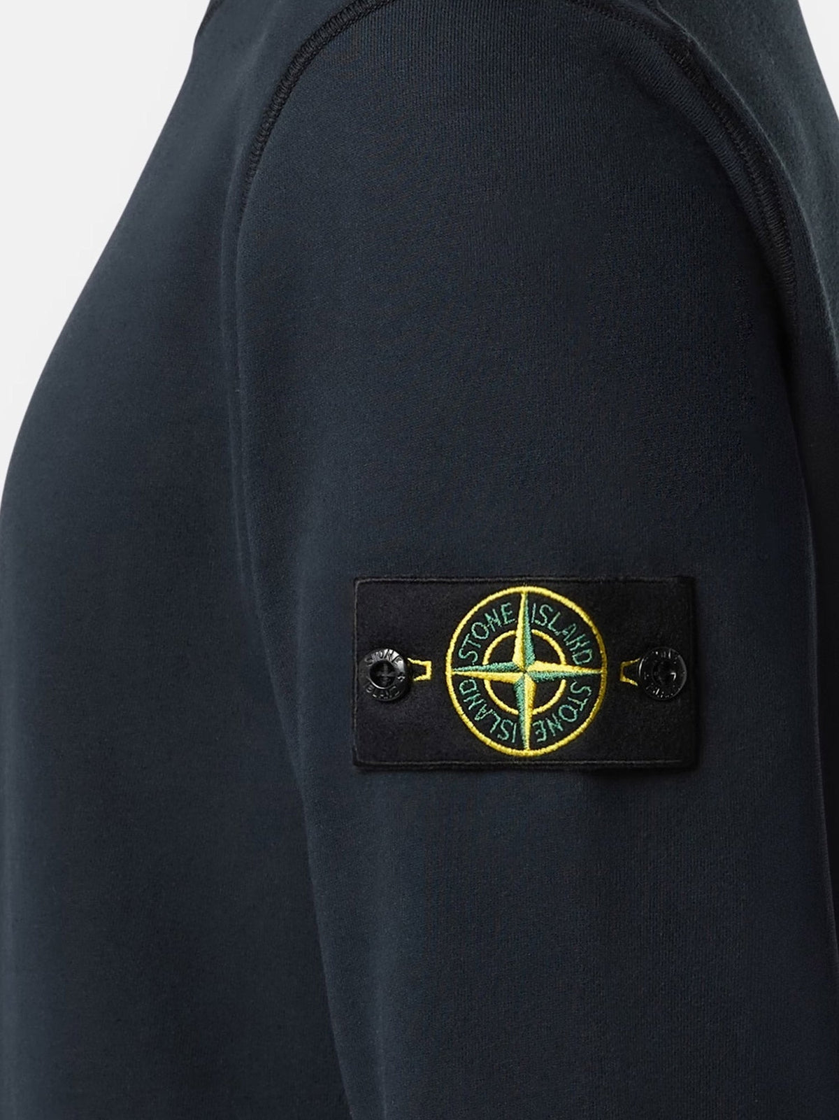 Stone Island Men Cotton Sweatshirt With Side Logo Patch STONE ISLAND