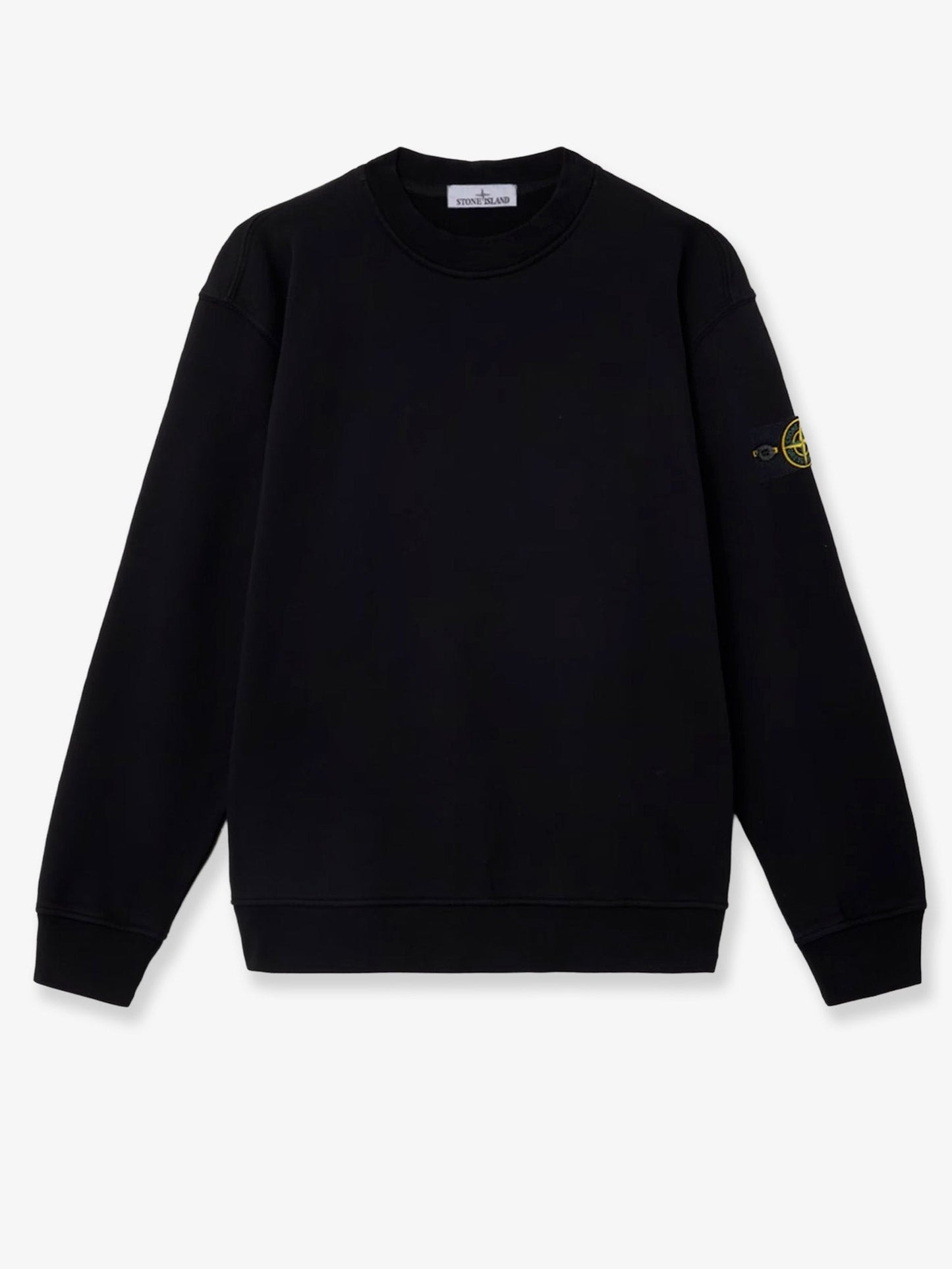 Stone Island Men Cotton Sweatshirt With Side Logo Patch STONE ISLAND