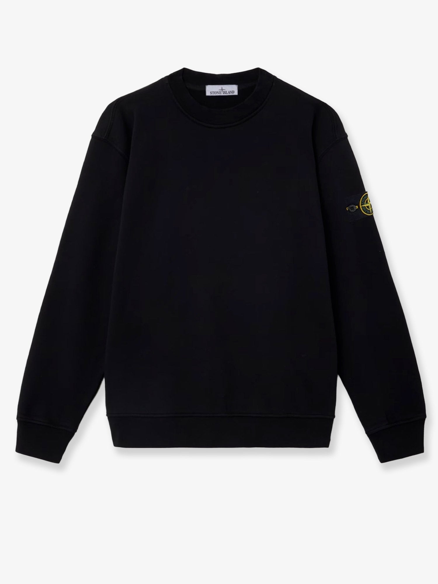 Stone Island Men Cotton Sweatshirt With Side Logo Patch STONE ISLAND