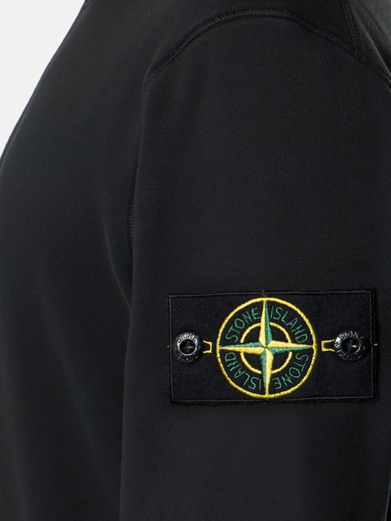 Stone Island Men Cotton Sweatshirt With Side Logo Patch STONE ISLAND