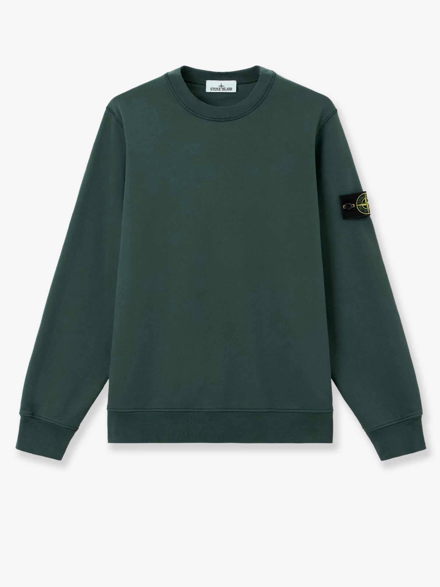 Stone Island Men Cotton Sweatshirt With Side Logo Patch STONE ISLAND