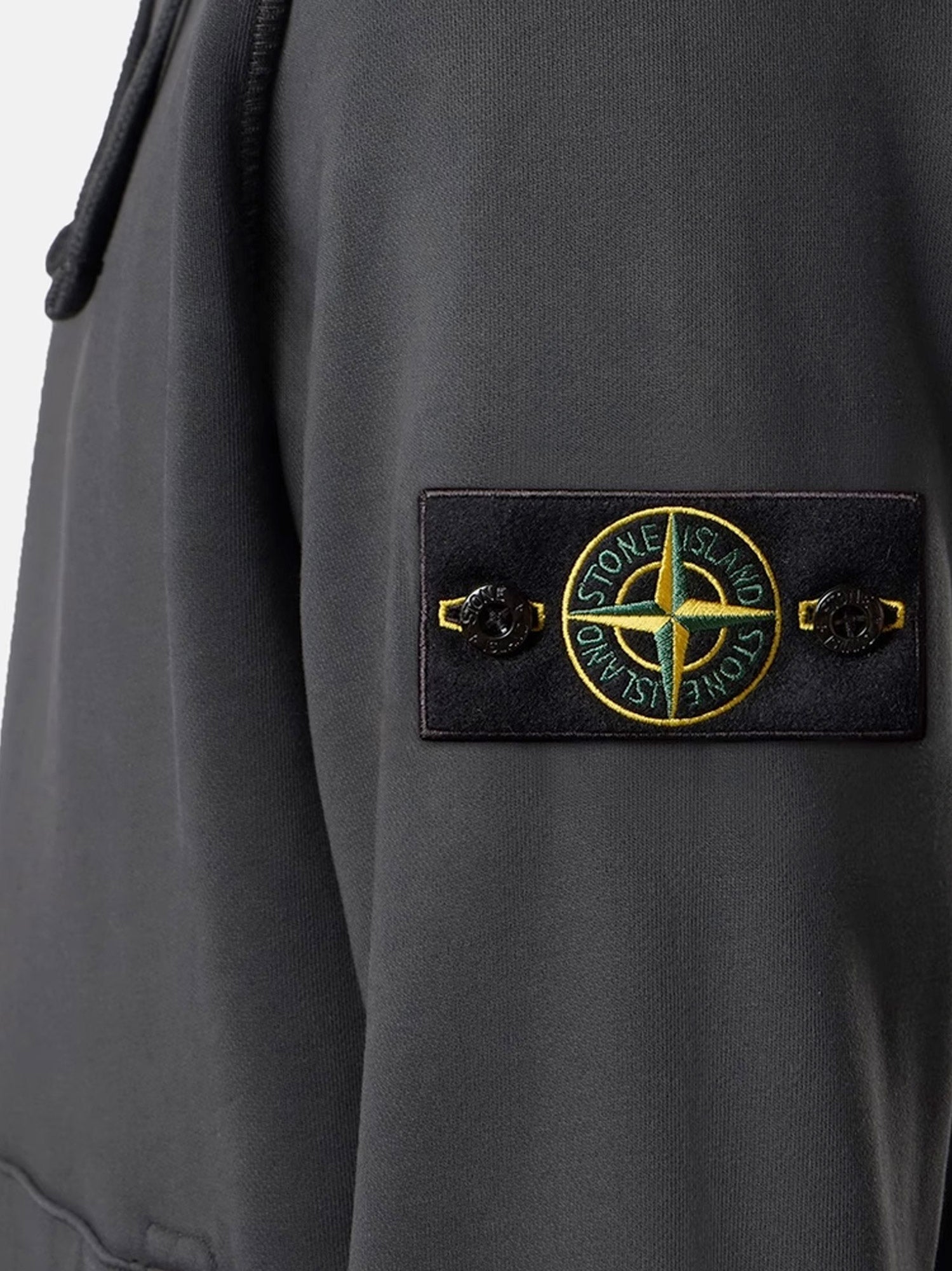 Stone Island Men Cotton Sweatshirt With Side Logo Patch STONE ISLAND