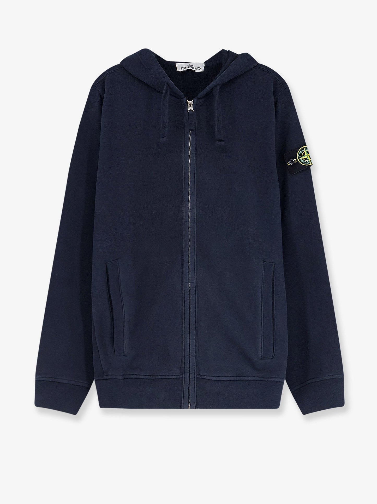Stone Island Men Cotton Sweatshirt With Side Logo Patch STONE ISLAND