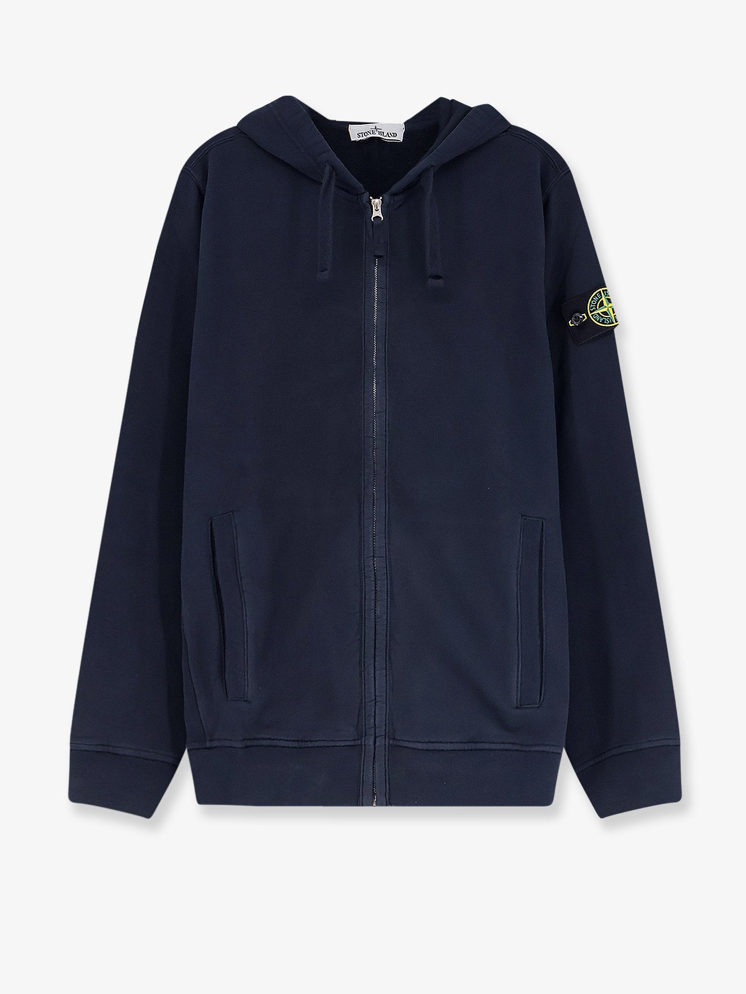 Stone Island Men Cotton Sweatshirt With Side Logo Patch STONE ISLAND