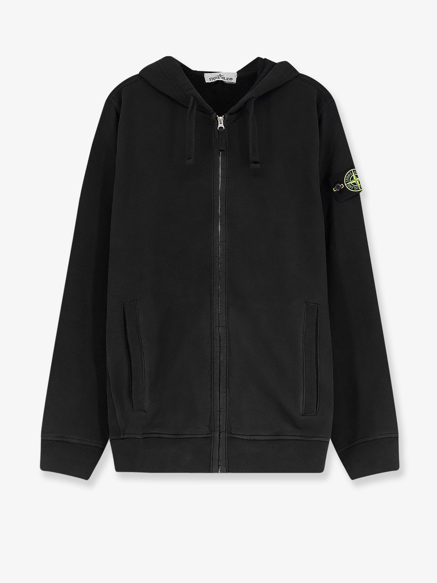 Stone Island Men Cotton Sweatshirt With Side Logo Patch STONE ISLAND