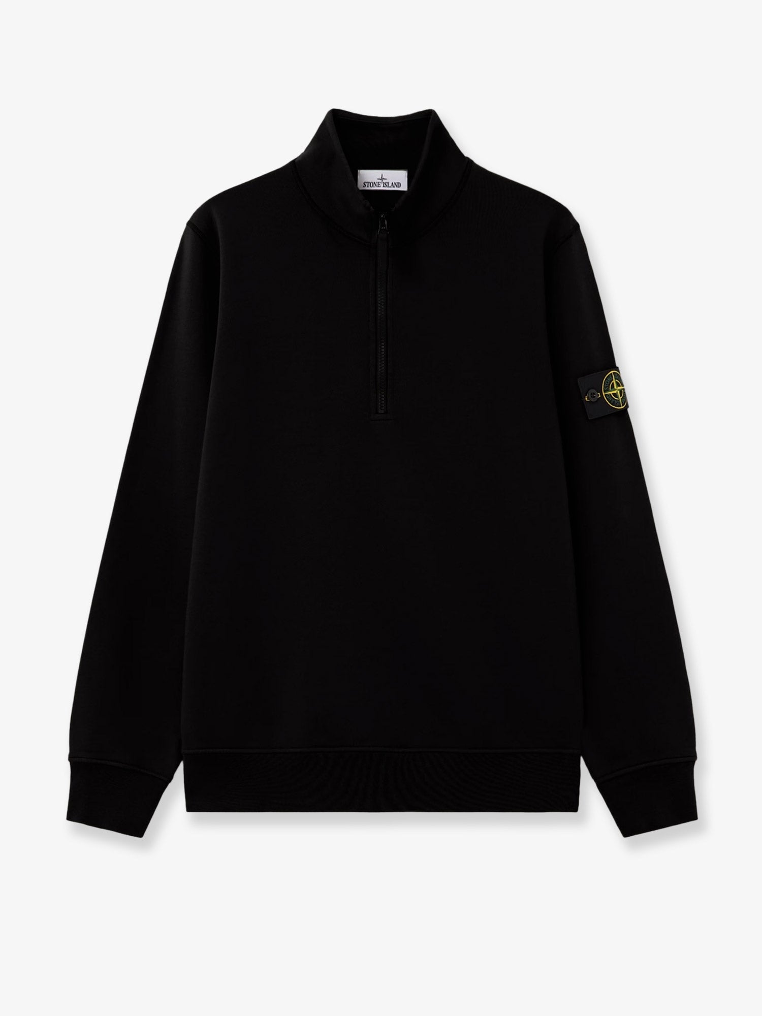 Stone Island Men Cotton Sweatshirt With Side Logo Patch STONE ISLAND