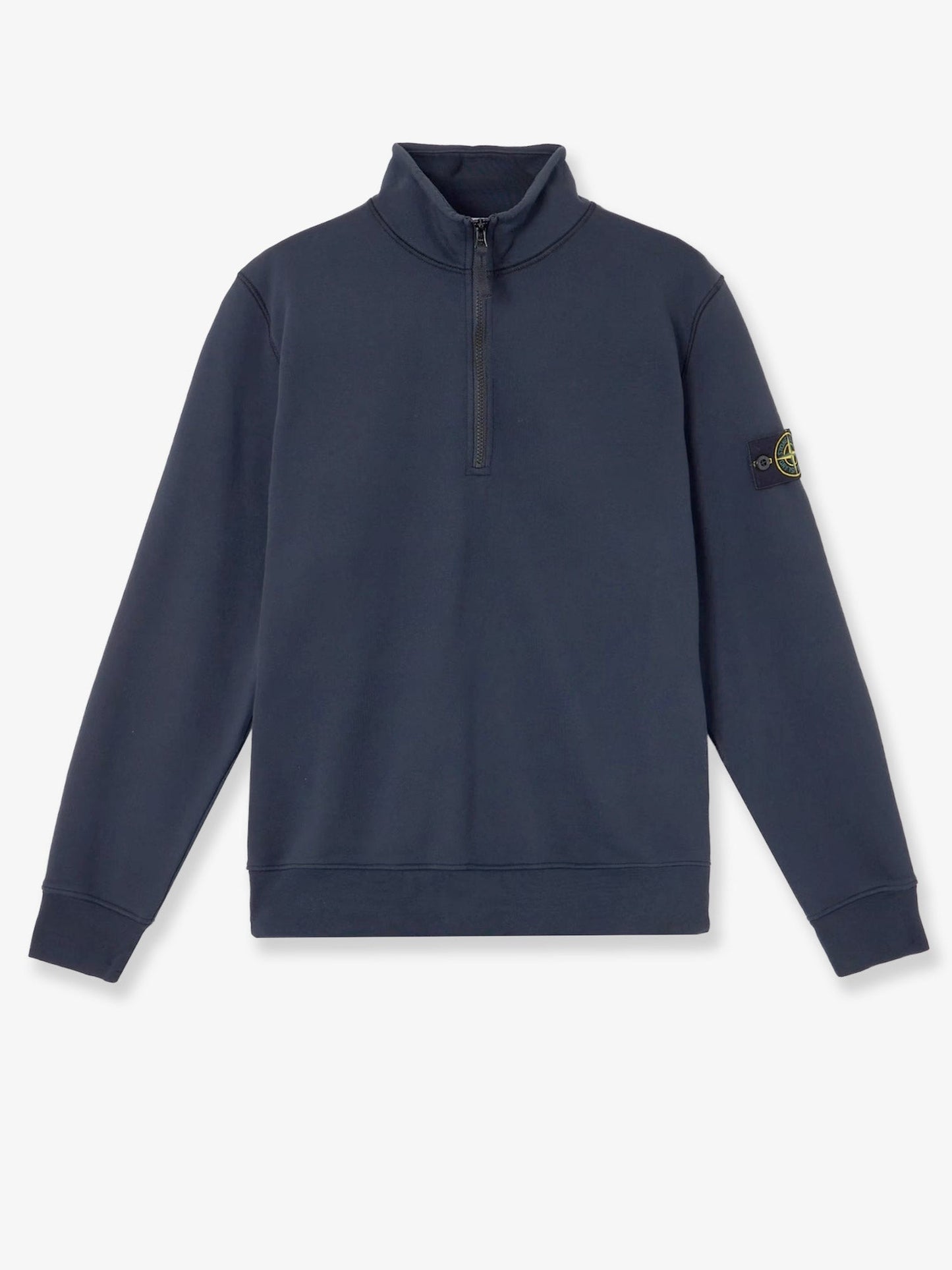 Stone Island Men Cotton Sweatshirt With Side Logo Patch STONE ISLAND