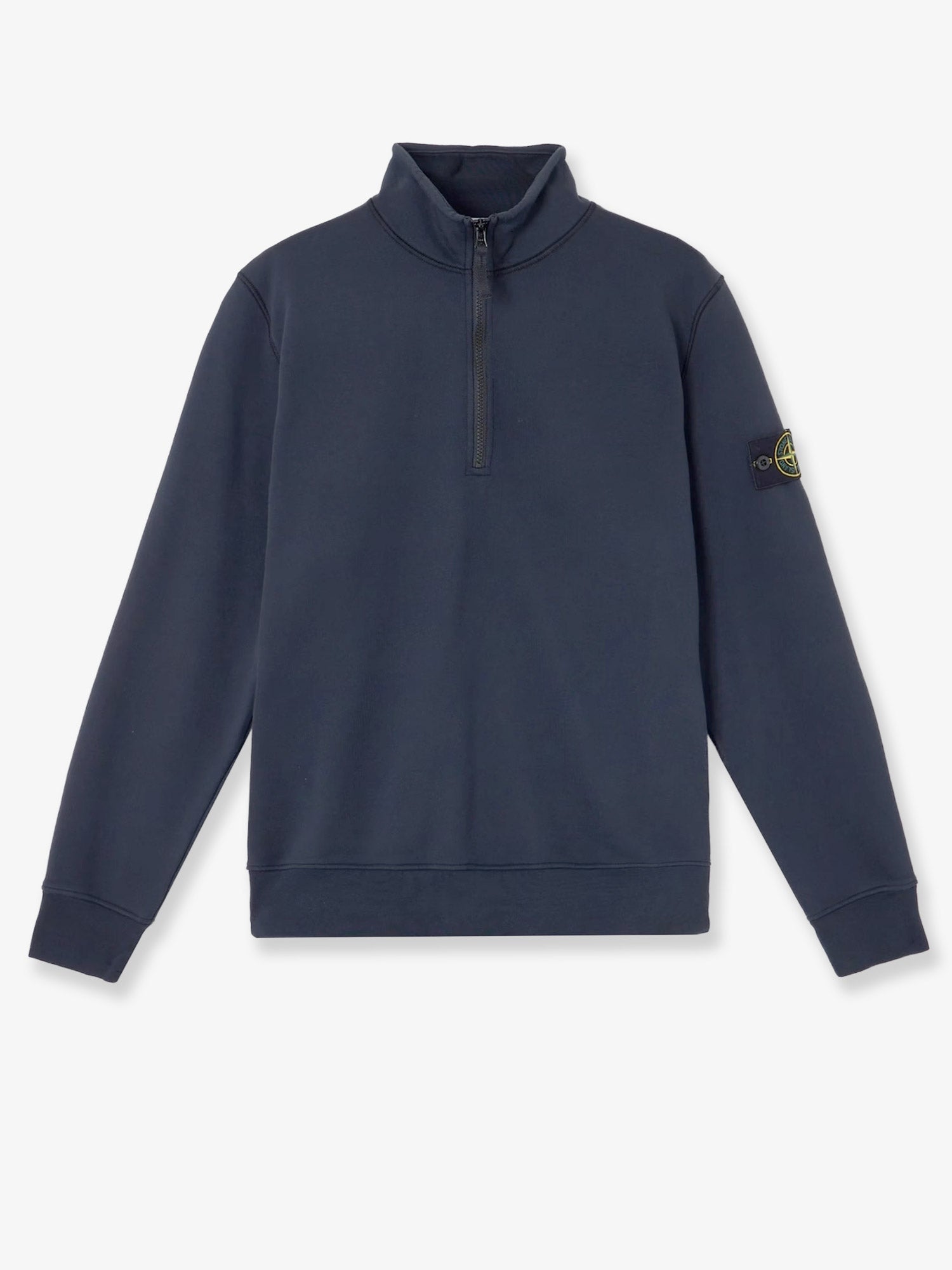 Stone Island Men Cotton Sweatshirt With Side Logo Patch STONE ISLAND