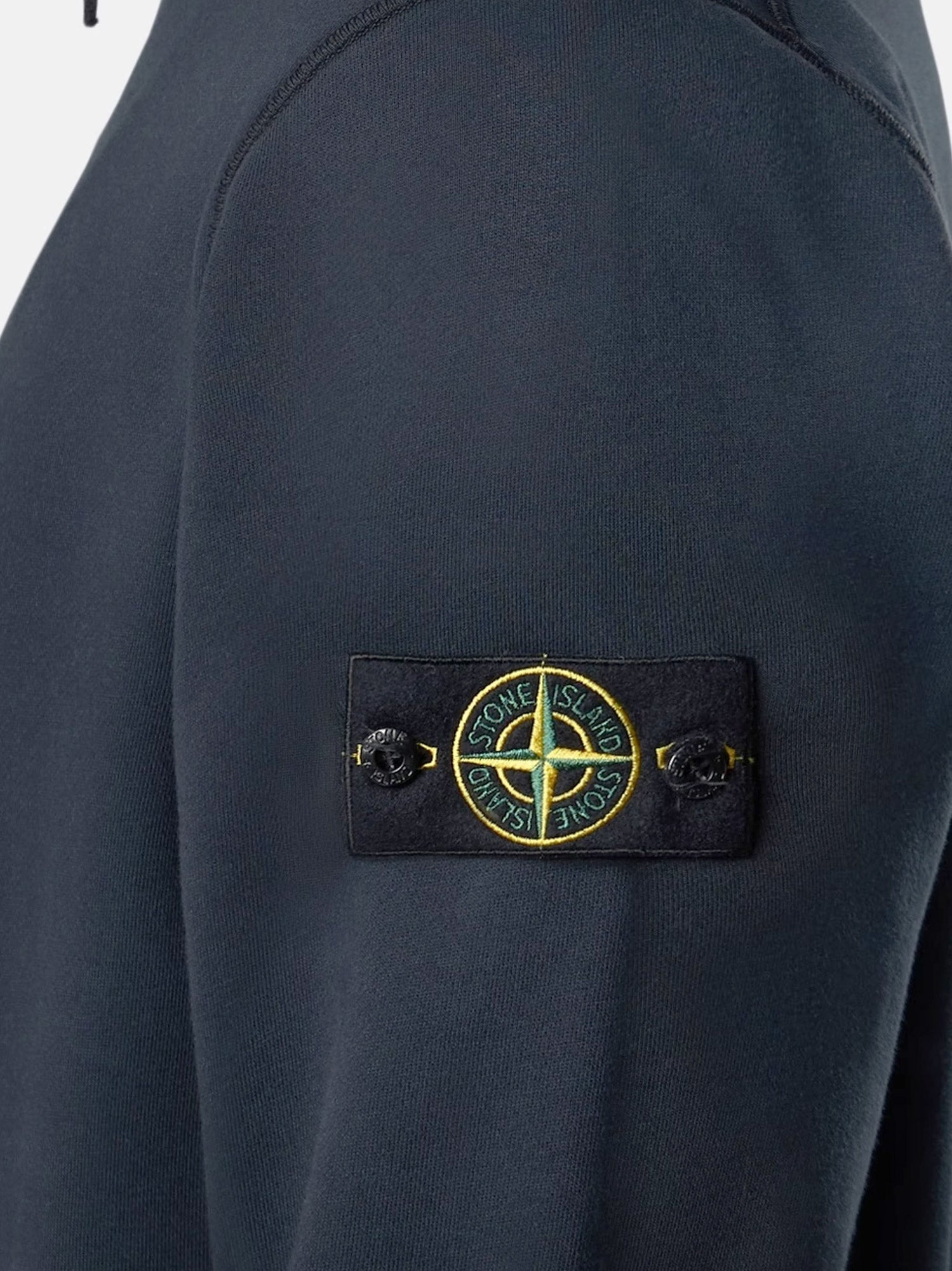Stone Island Men Cotton Sweatshirt With Side Logo Patch STONE ISLAND