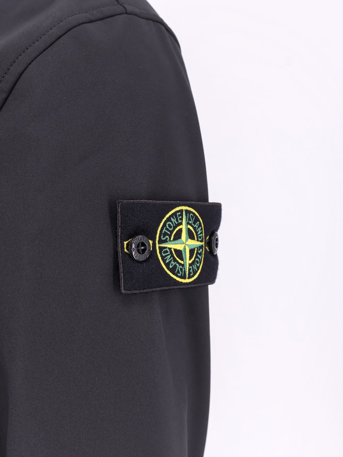 Stone Island Men Technical Fabric Jacket With Iconic Side Logo Patch STONE ISLAND