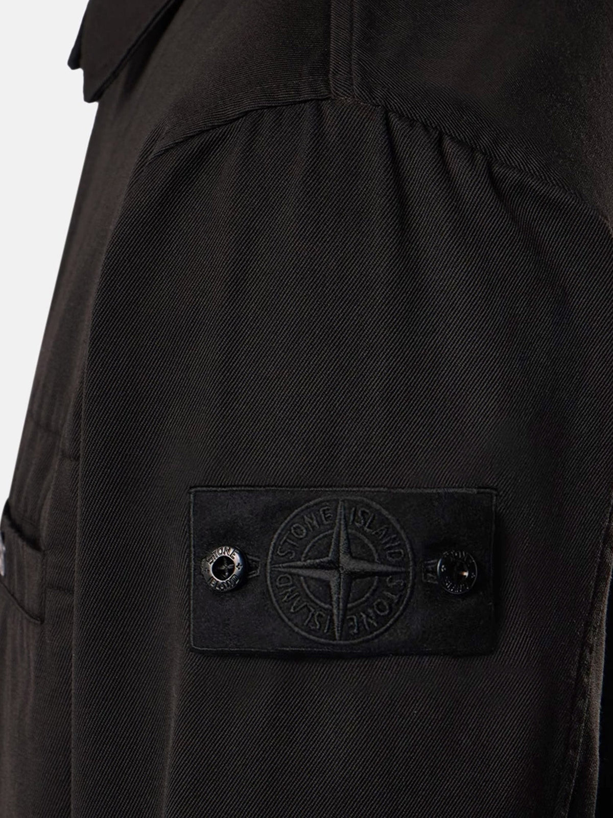 Stone Island Men Raw Hand Wool Cotton Gabardine-Tc S.I: Ghost Wool And Cotton Blend Jacket STONE ISLAND