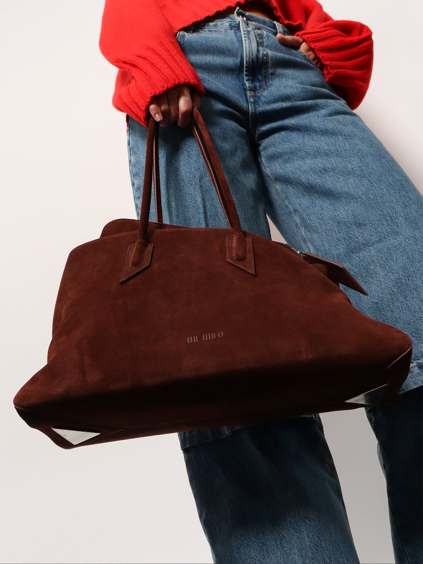 The Attico Women Borsa A Spalla La Passeggiata In Suede THE ATTICO