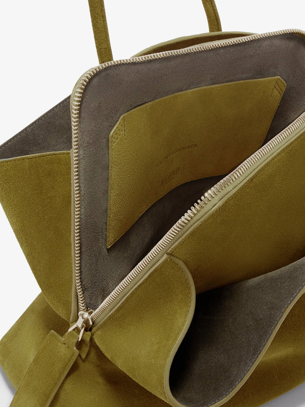 The Attico Women La Passeggiata Suede Shoulder Bag THE ATTICO