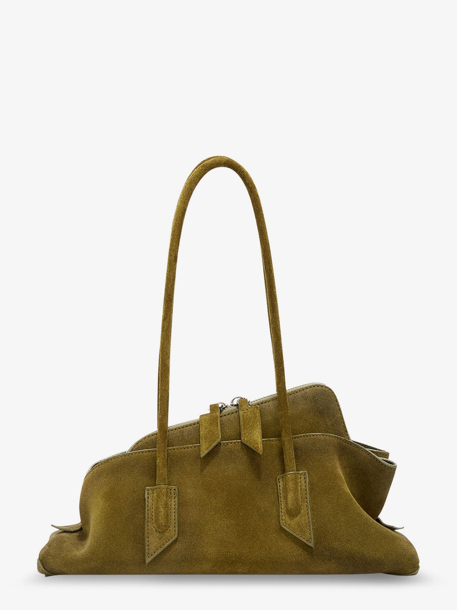 The Attico Women La Passeggiata Small Suede Shoulder Bag THE ATTICO