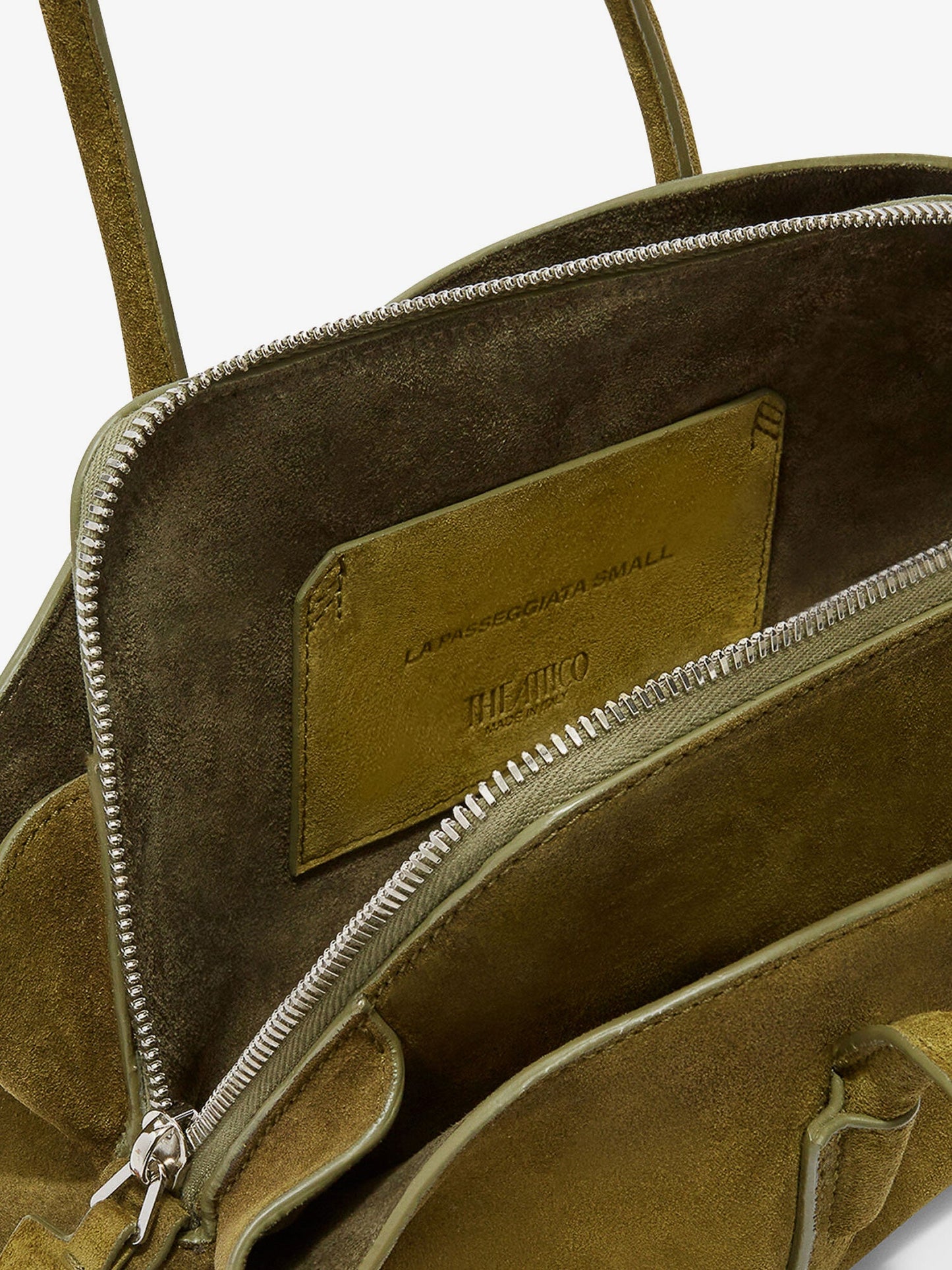 The Attico Women La Passeggiata Small Suede Shoulder Bag THE ATTICO