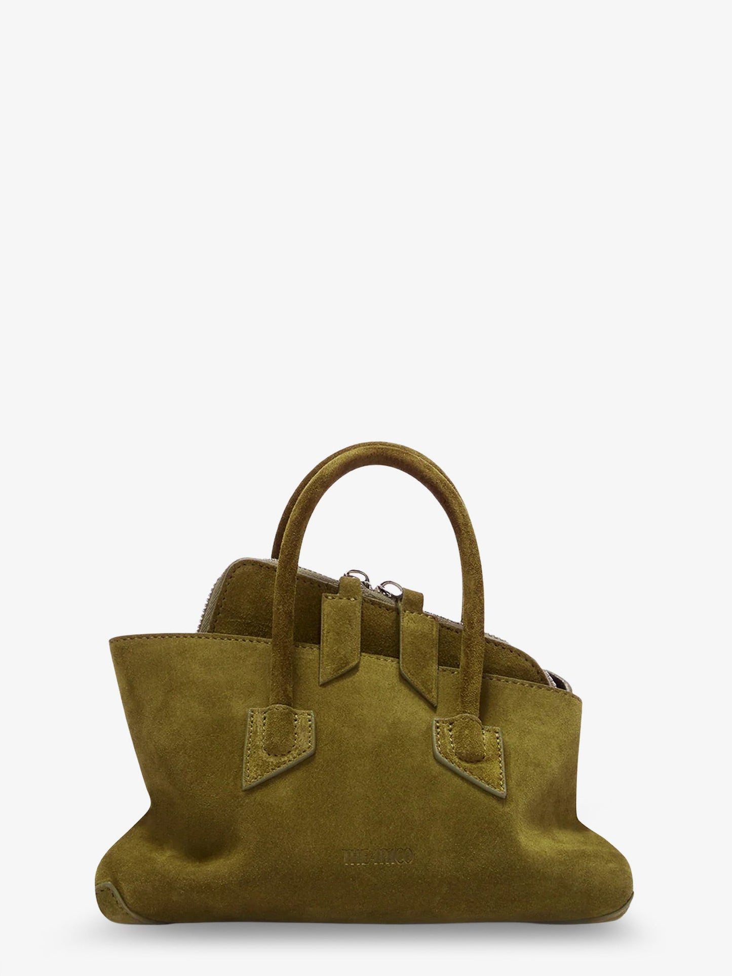 The Attico Women La Passeggiata Mini Suede Handbag THE ATTICO