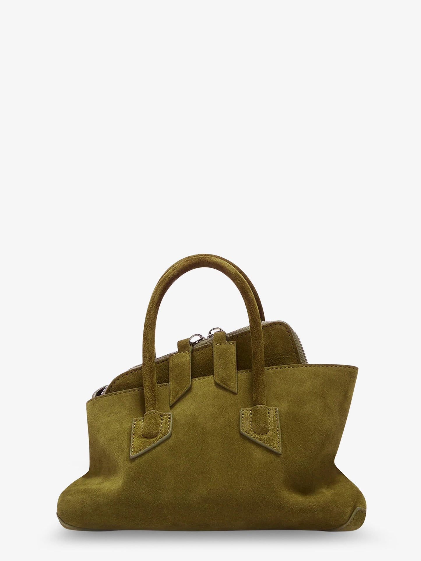 The Attico Women La Passeggiata Mini Suede Handbag THE ATTICO