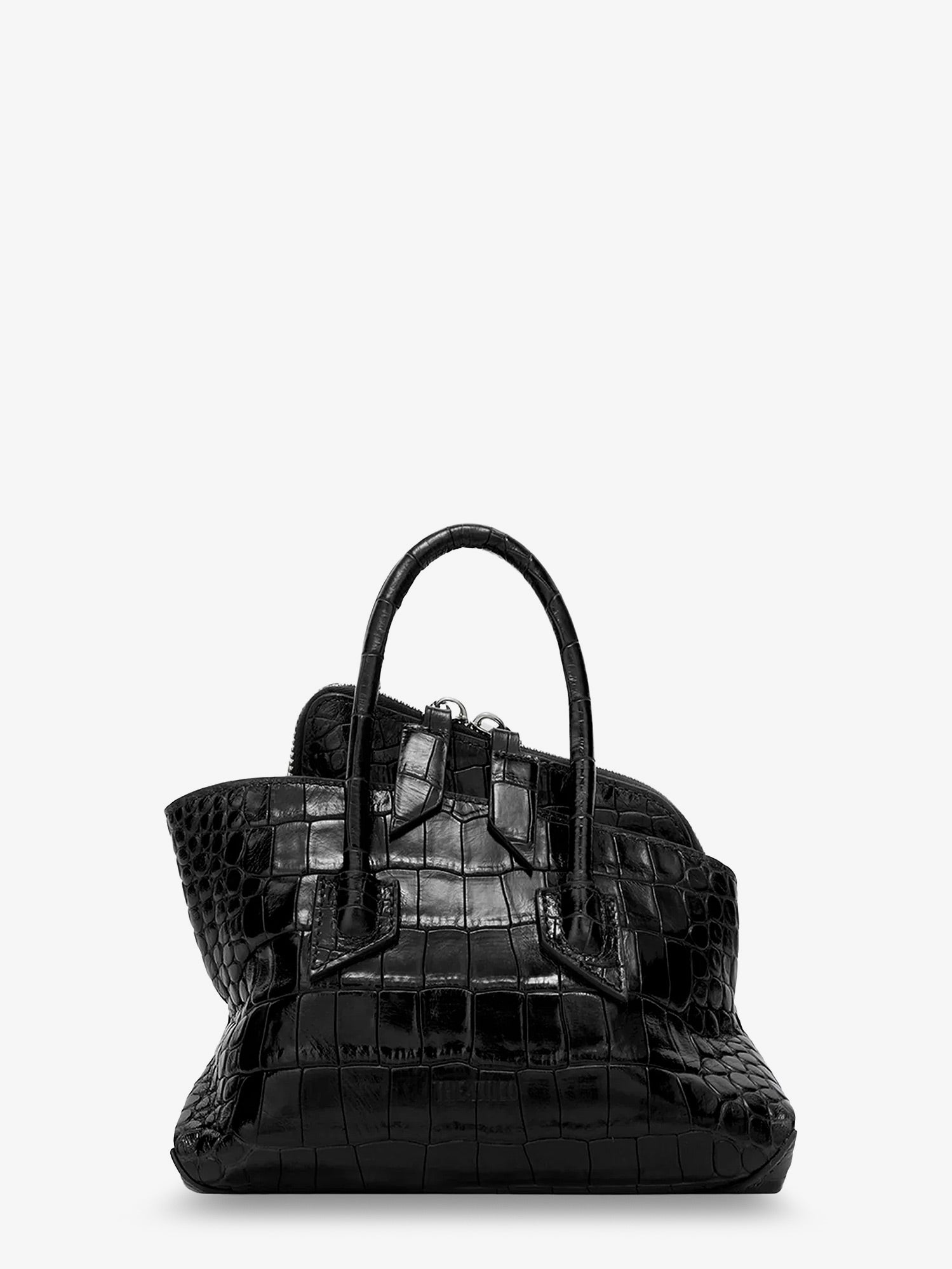 The Attico Women La Passeggiata Mini Croco Effect Leather Handbag THE ATTICO