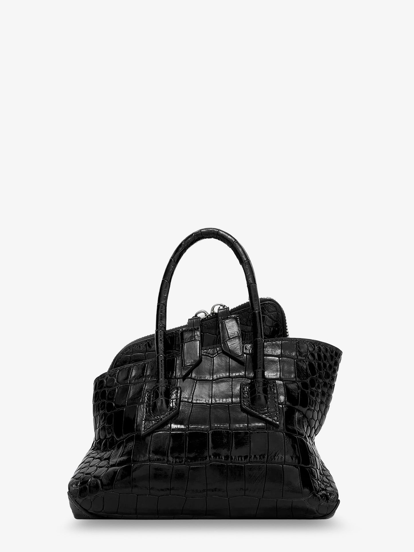 The Attico Women La Passeggiata Mini Croco Effect Leather Handbag THE ATTICO