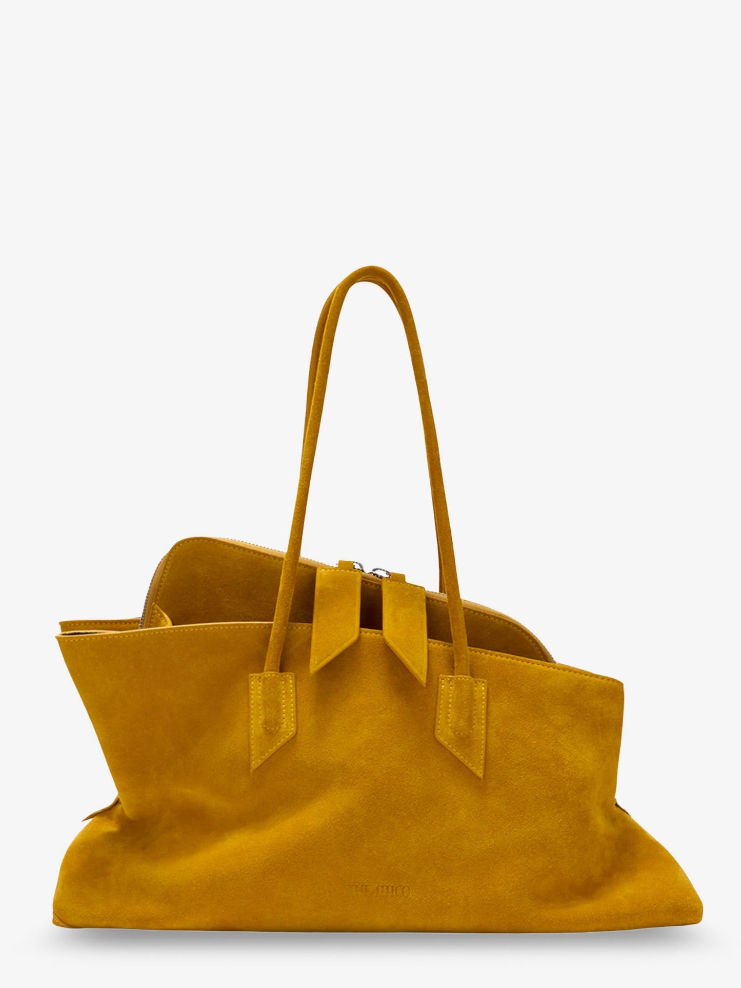 The Attico Women La Passeggiata Suede Shoulder Bag THE ATTICO