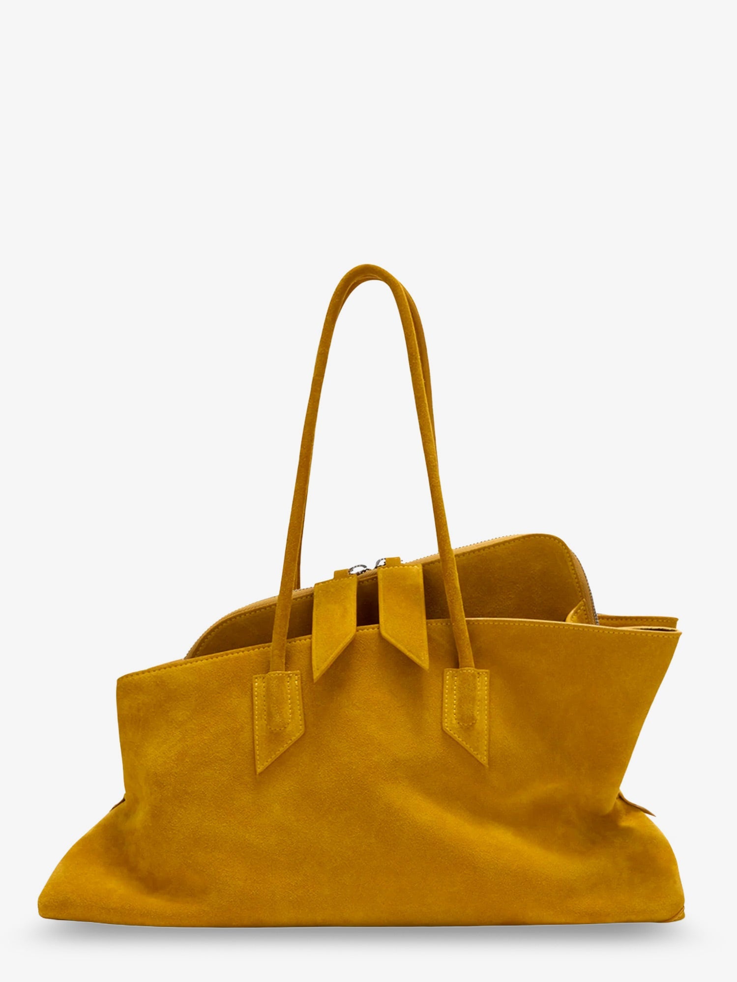 The Attico Women La Passeggiata Suede Shoulder Bag THE ATTICO