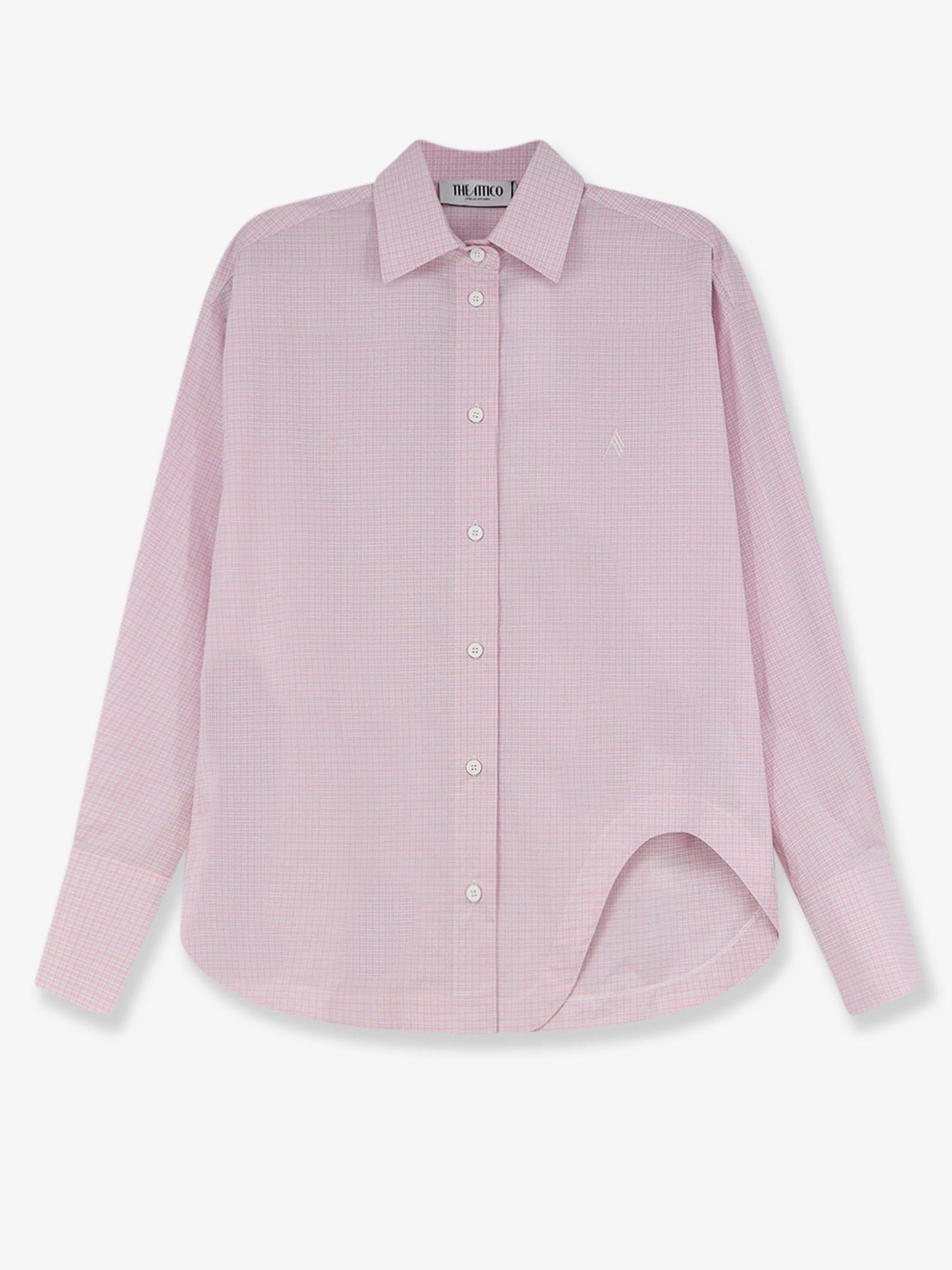 The Attico Women Cotton Shirt With Front Embroidered Logo THE ATTICO