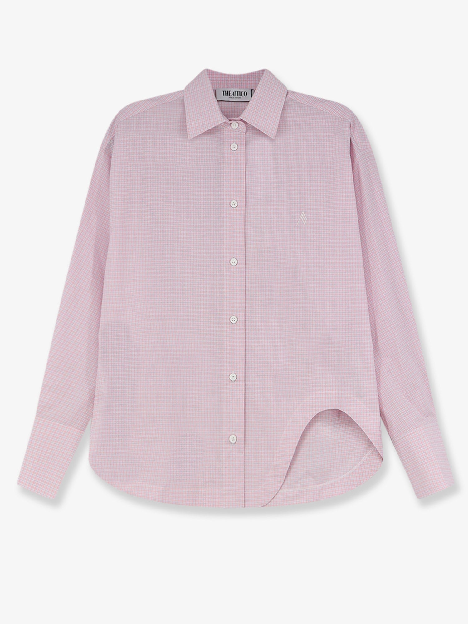 The Attico Women Cotton Shirt With Front Embroidered Logo THE ATTICO
