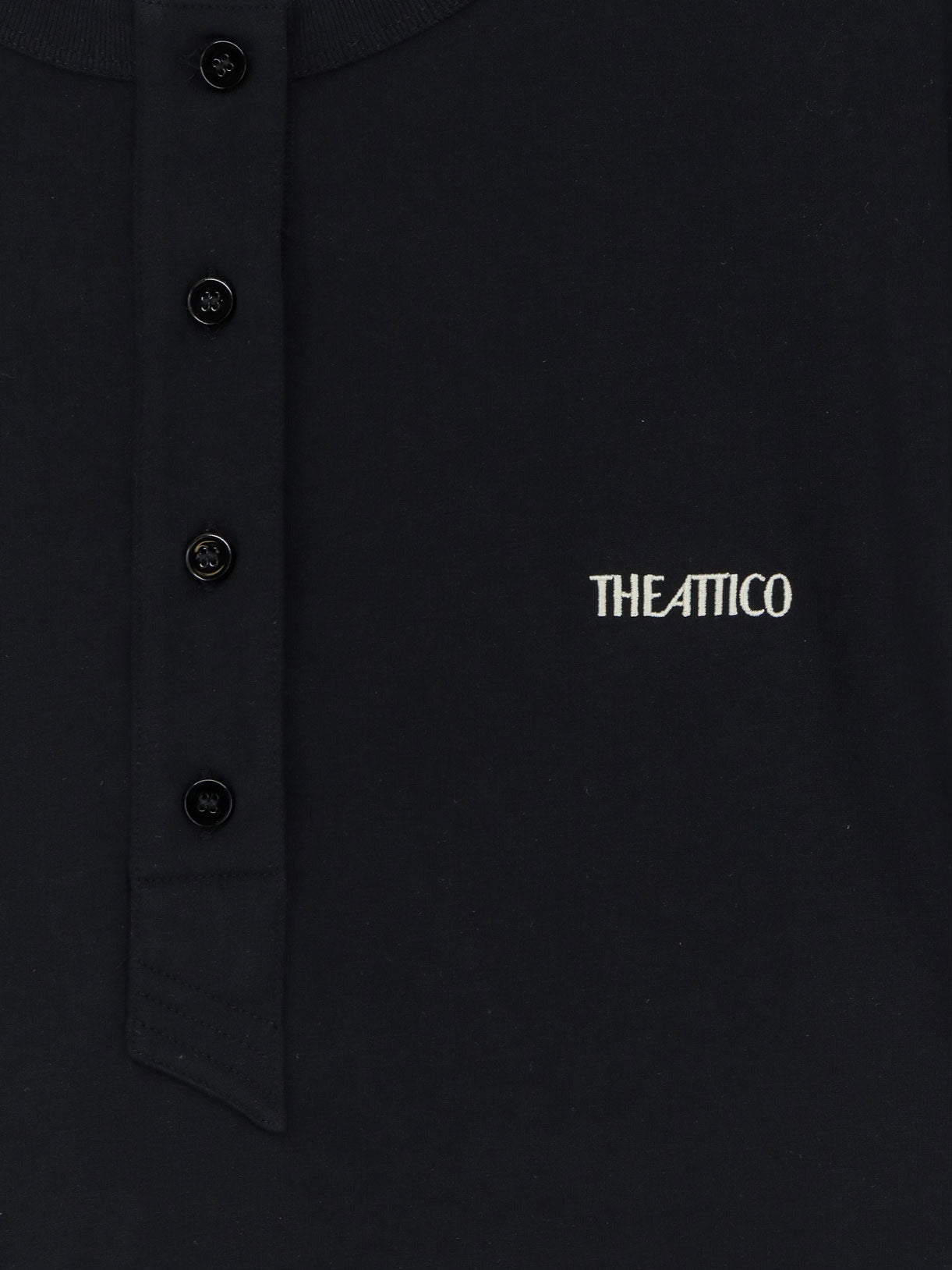 The Attico Women Cotton T-Shirt With Embroidered Logo On The Front THE ATTICO