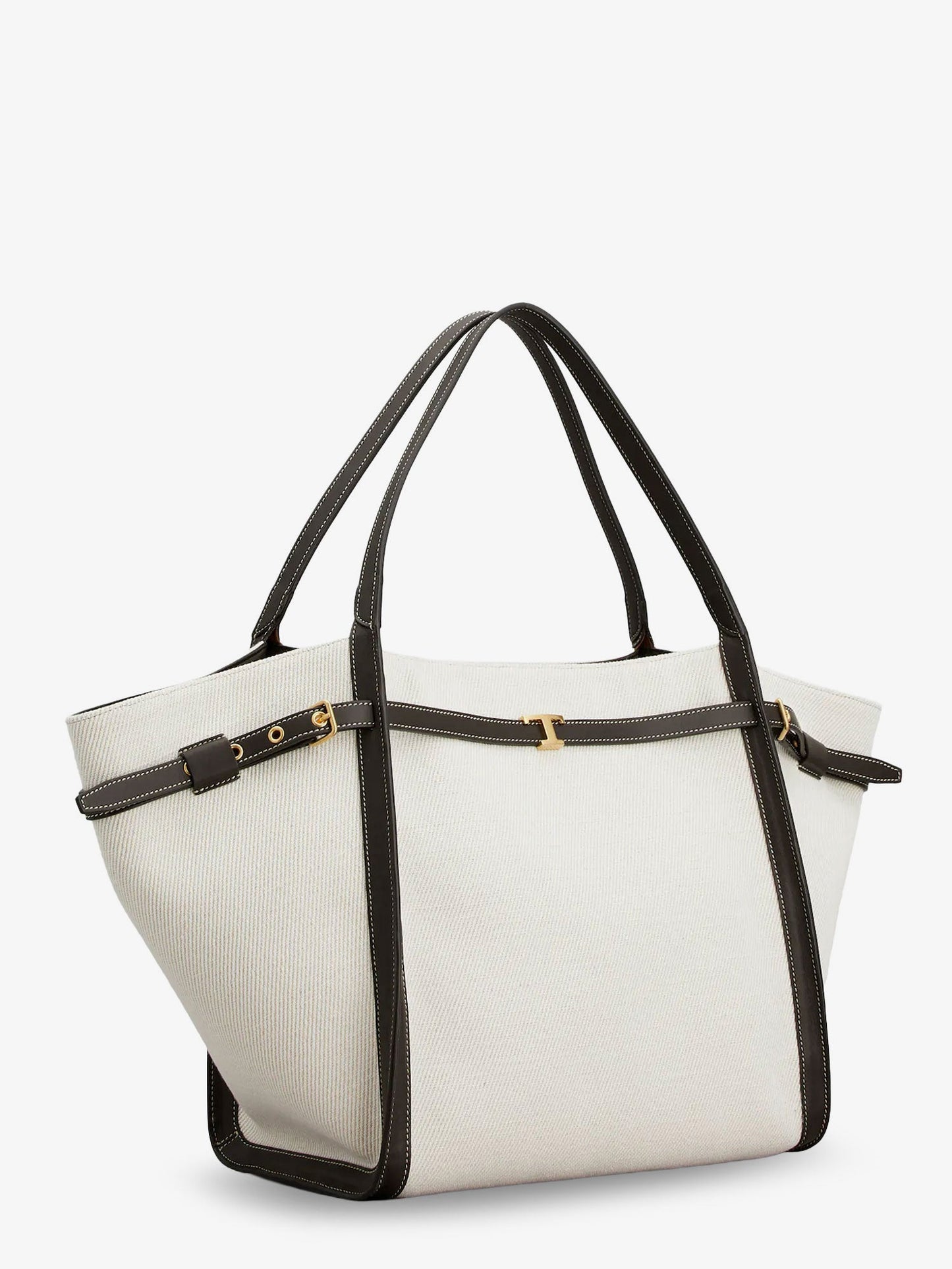 Tod's Women Tim Canvas And Leather Medium Shopping Bag TOD'S