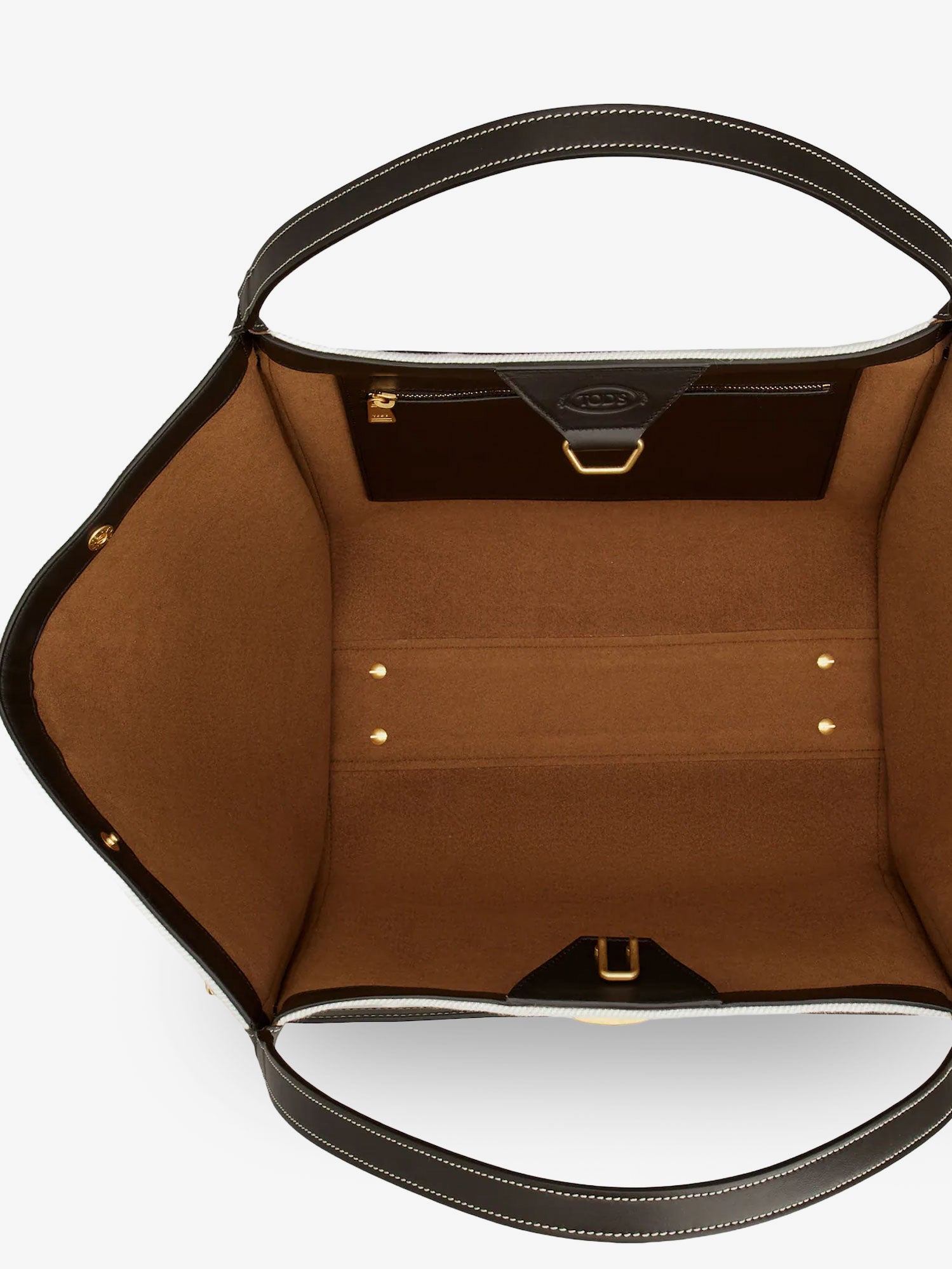 Tod's Women Tim Canvas And Leather Medium Shopping Bag TOD'S
