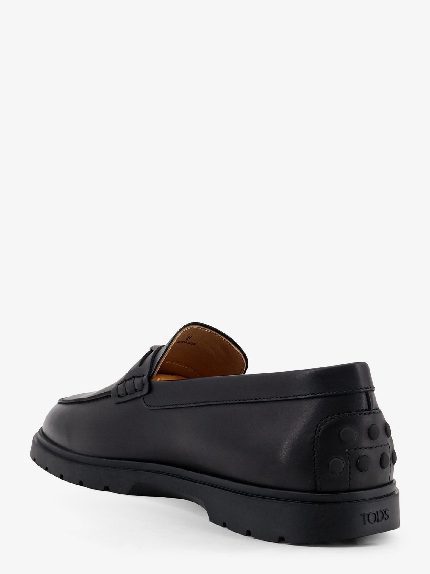 Tod's Men Leather Loafers With Metal Logo TOD'S