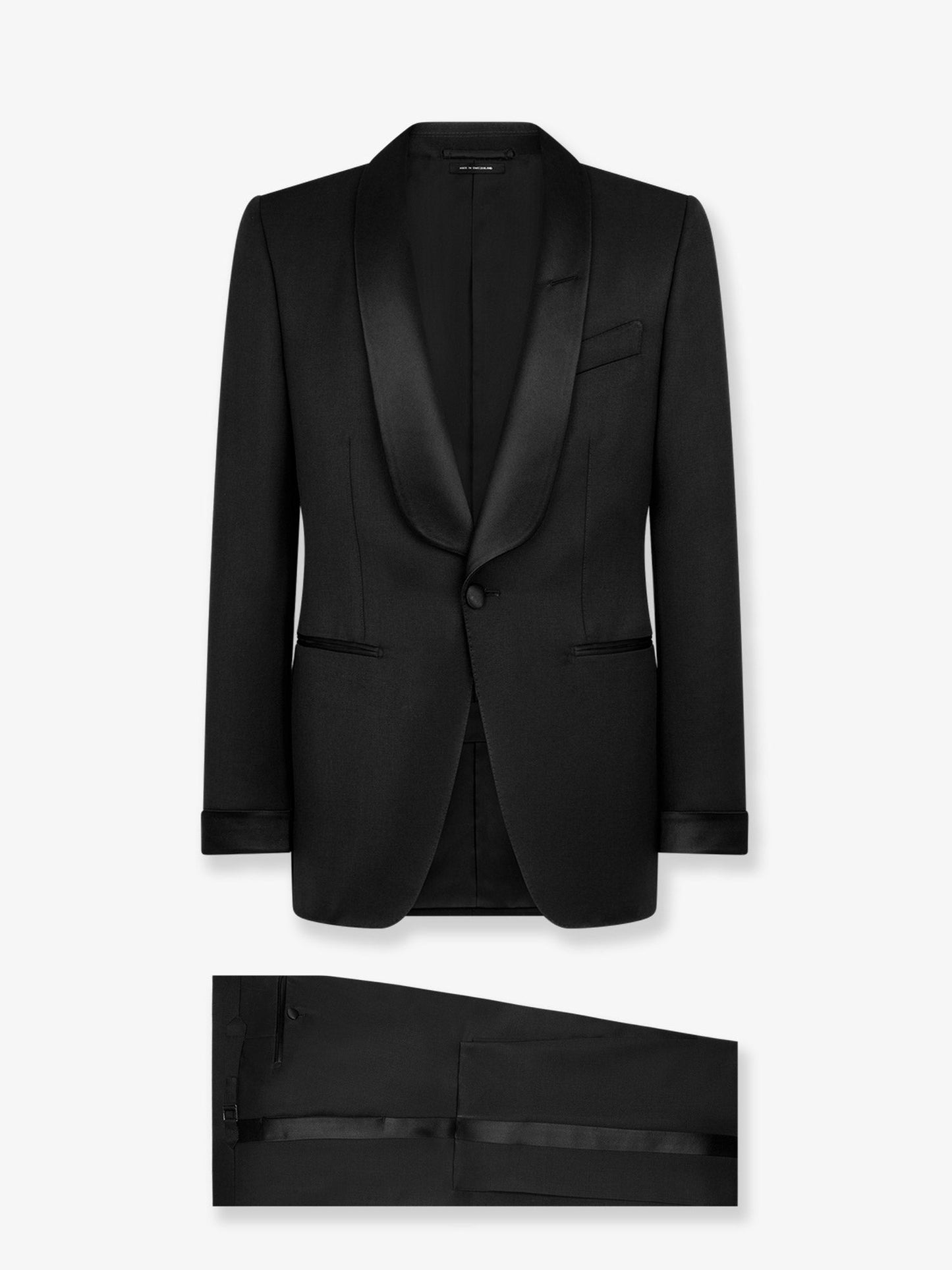Tom Ford Men Stretch Virgin Wool Tuxedo With Satin Profiles TOM FORD