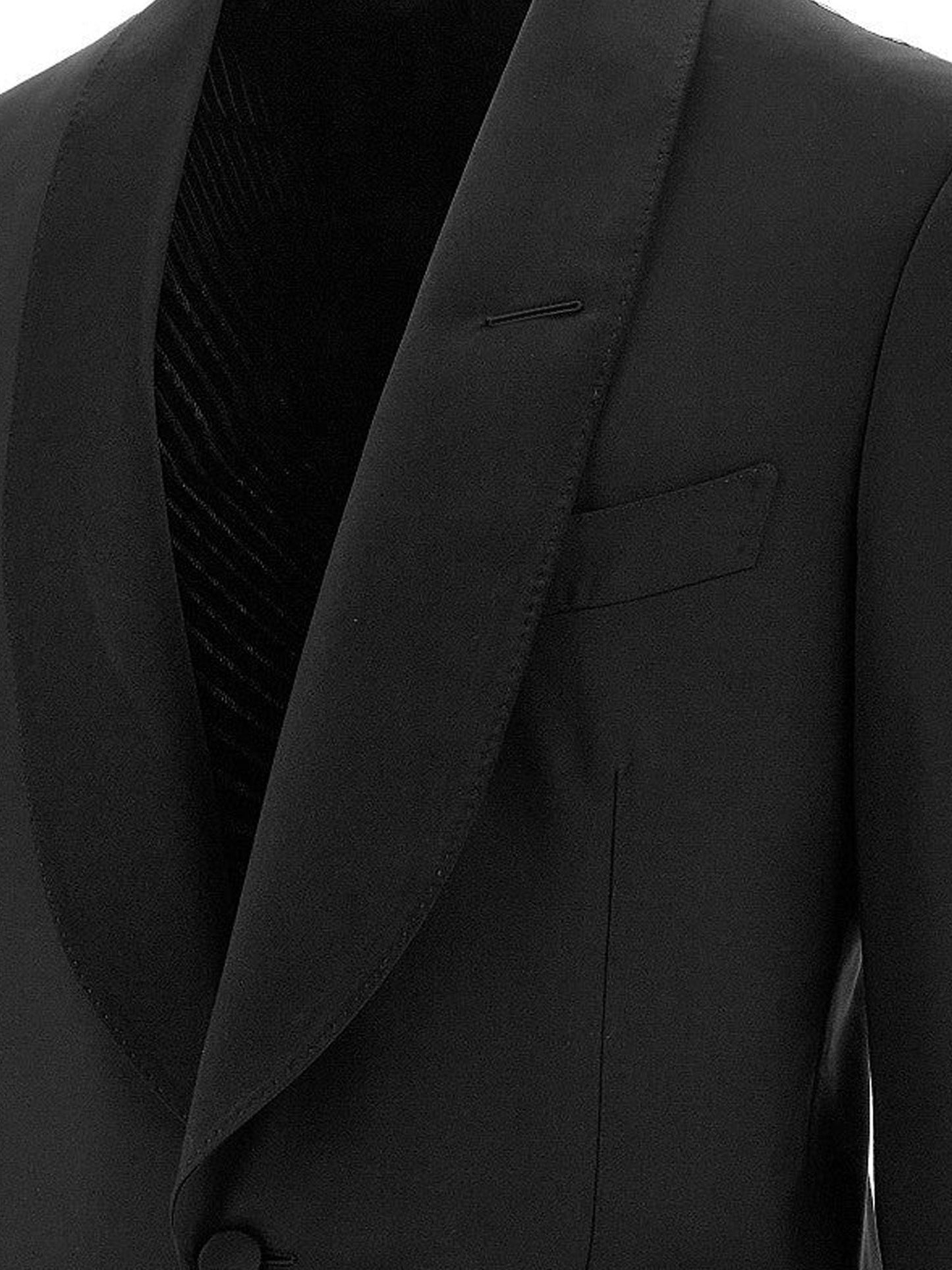 Tom Ford Men Stretch Virgin Wool Tuxedo With Satin Profiles TOM FORD