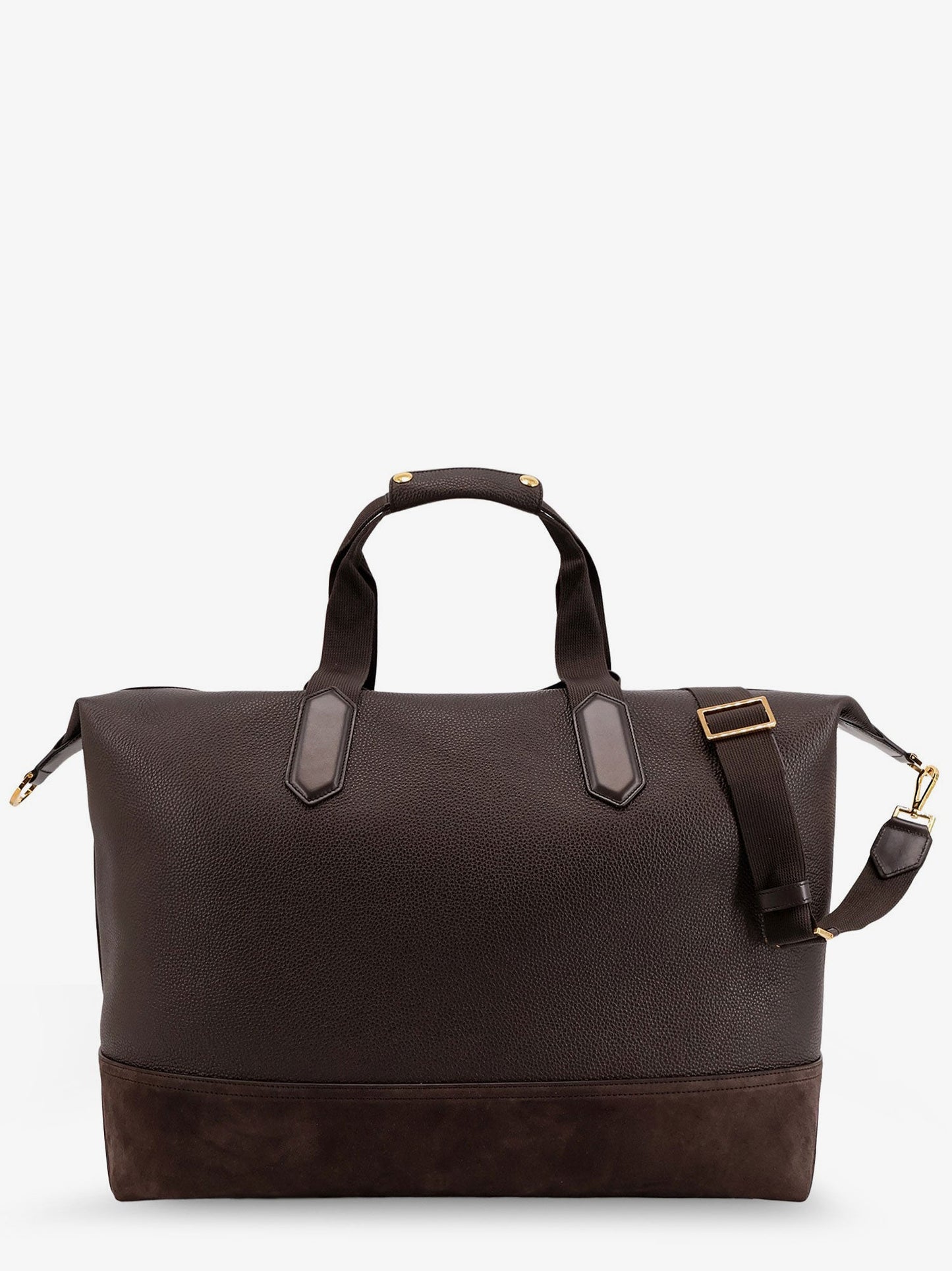 Tom Ford Men Leather Travel Bag With Suede Inserts TOM FORD