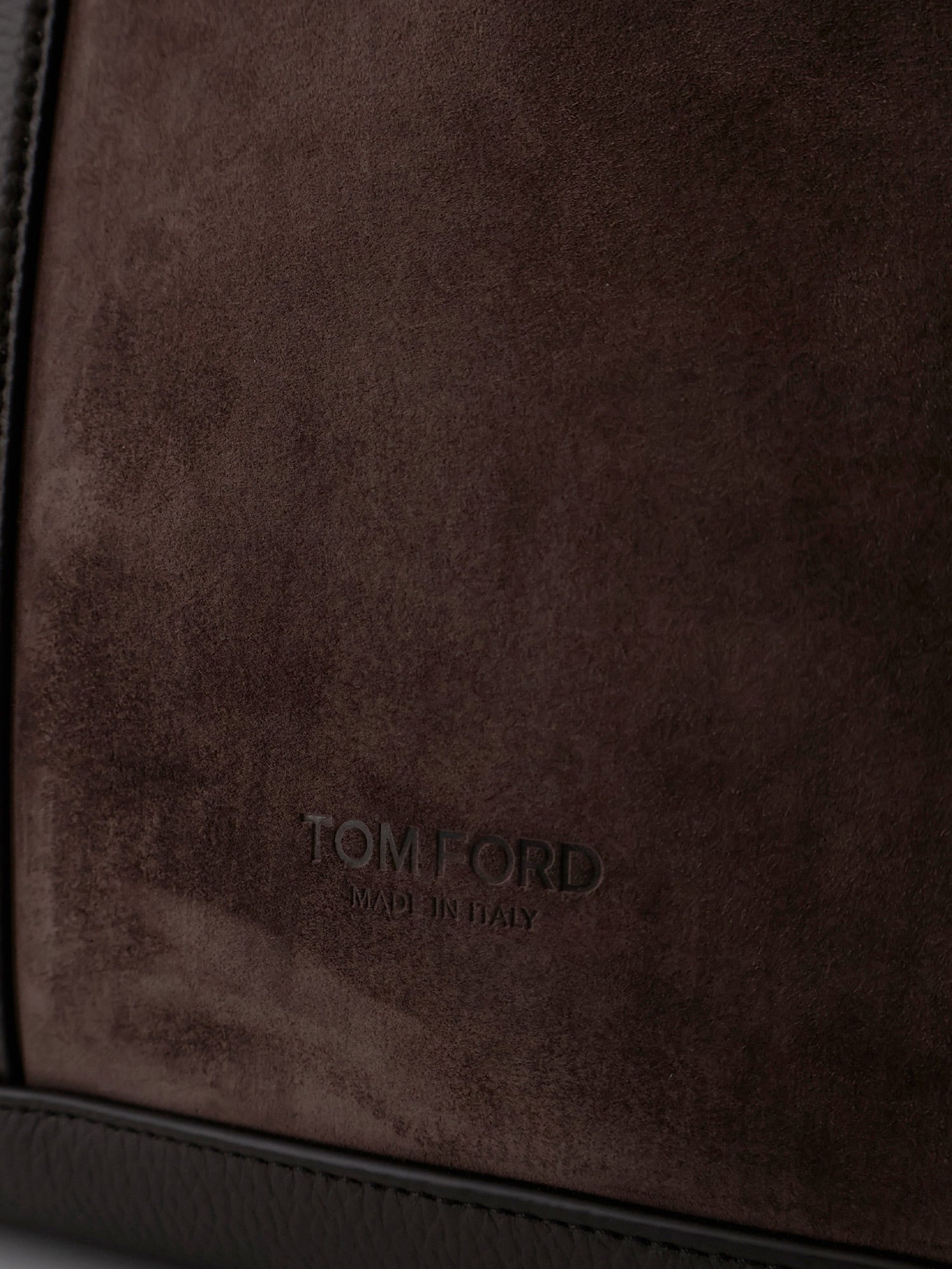 Tom Ford Men Suede Shopping Bag With Logo Engraved On The Bottom TOM FORD