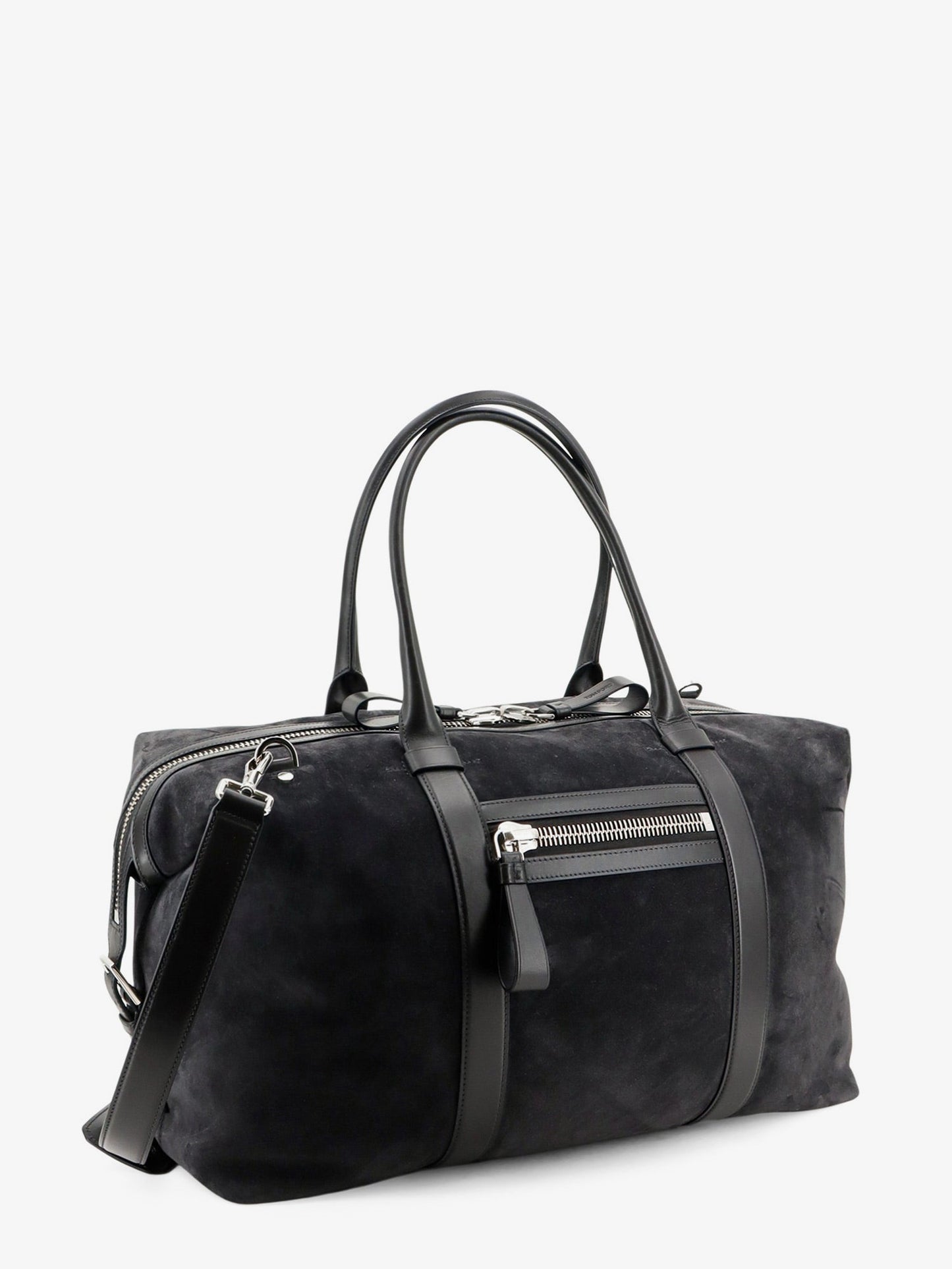 Tom Ford Men Buckley Holdall Suede Travel Bag TOM FORD