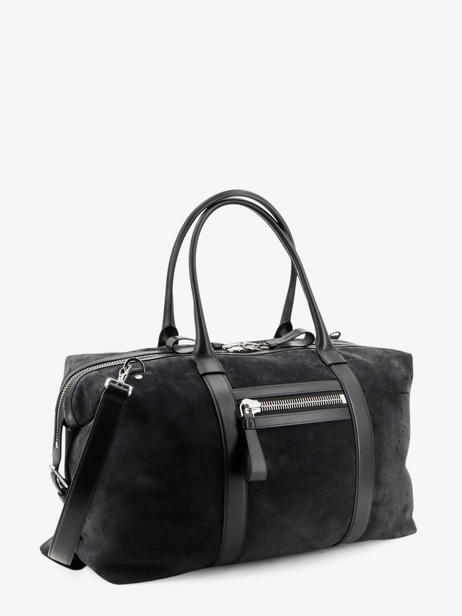 Tom Ford Men Buckley Holdall Suede Travel Bag TOM FORD