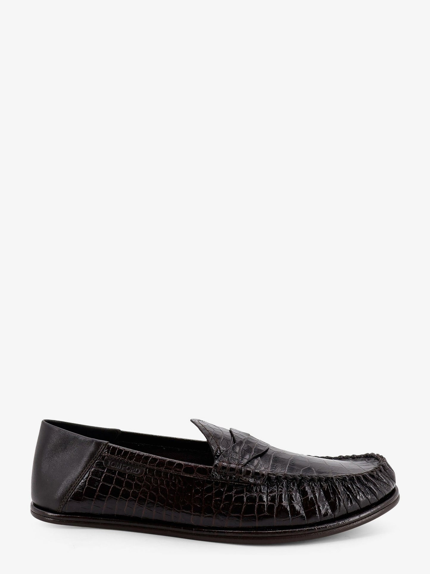 Tom Ford Men Crocodile-Print Leather Loafers TOM FORD