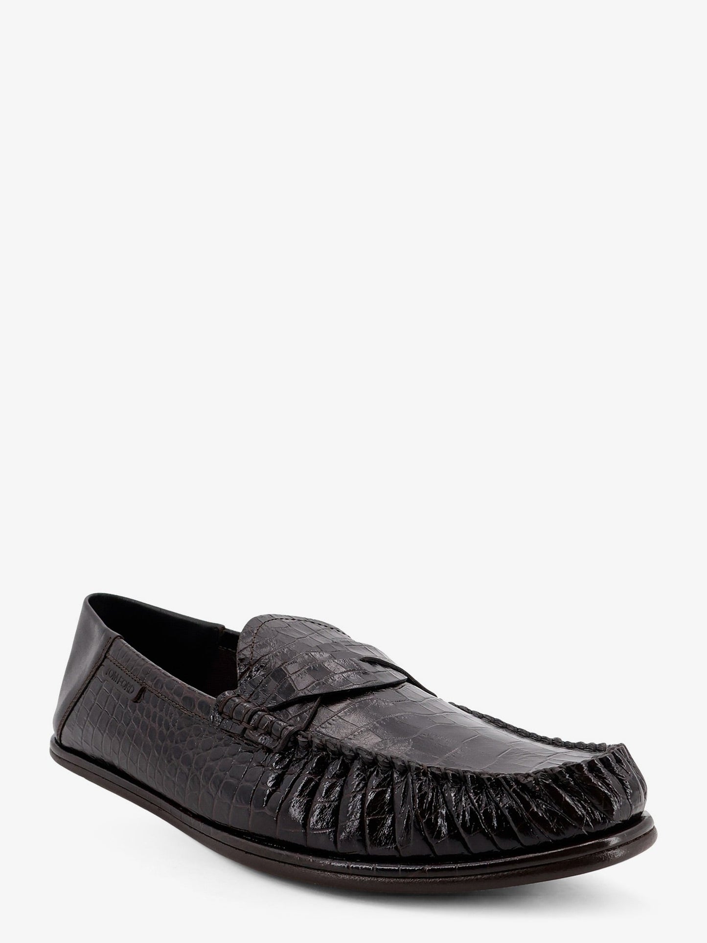 Tom Ford Men Crocodile-Print Leather Loafers TOM FORD