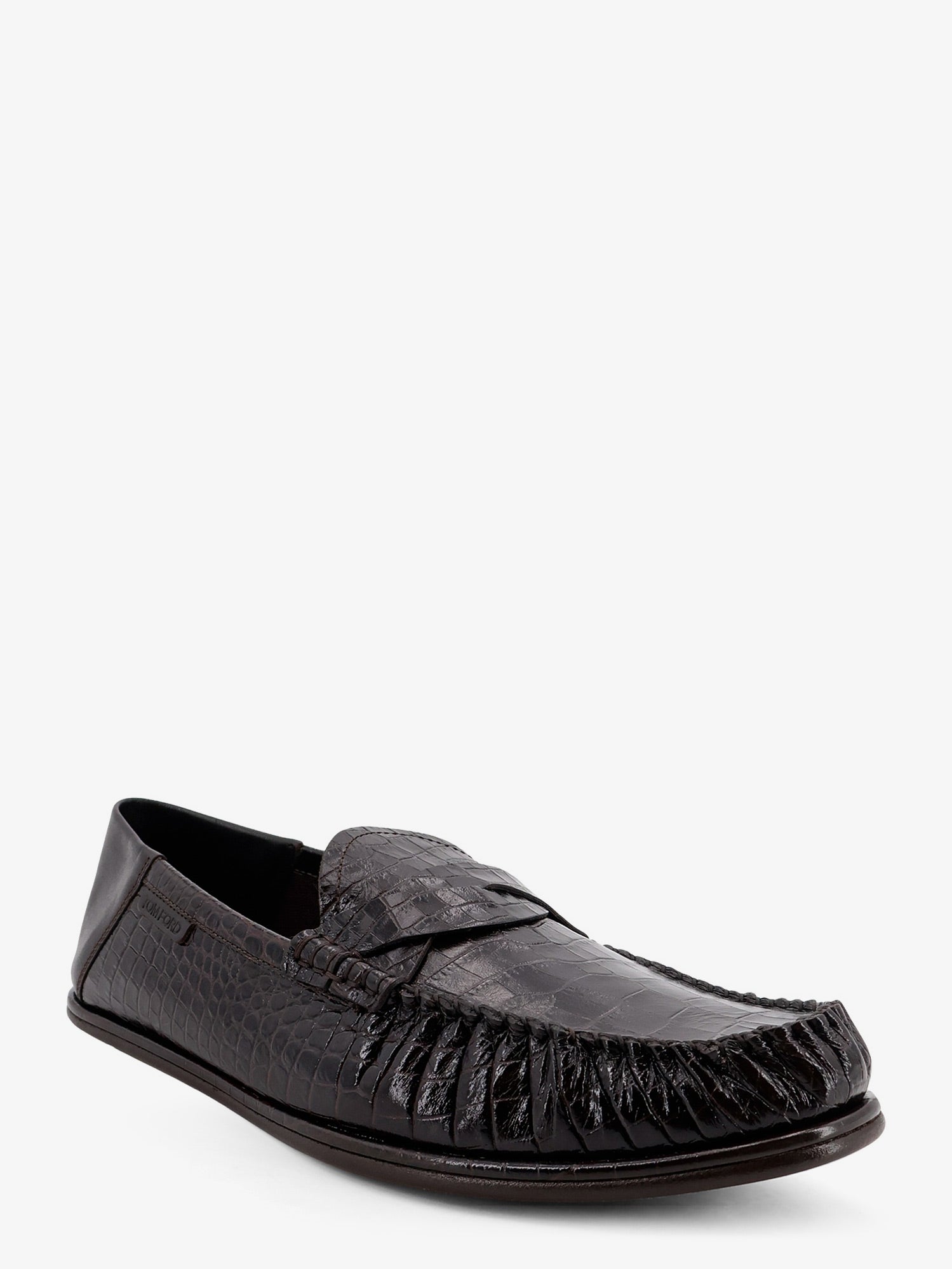 Tom Ford Men Crocodile-Print Leather Loafers TOM FORD