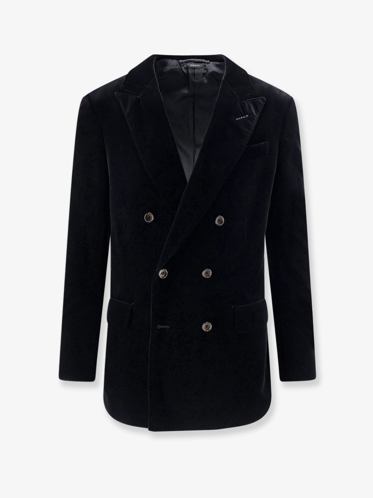 Tom Ford Men Double-Breasted Velvet Blazer TOM FORD