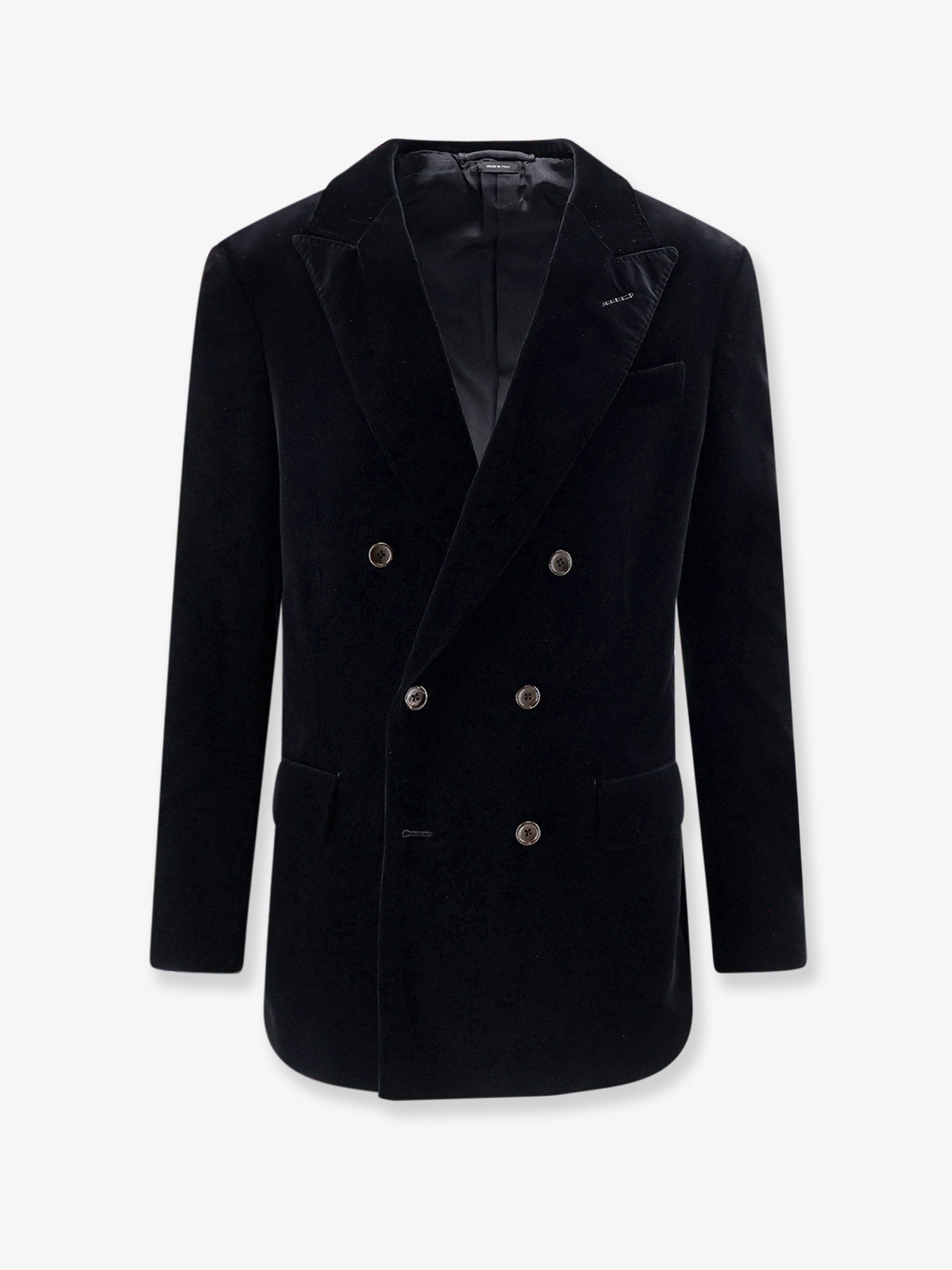 Tom Ford Men Double-Breasted Velvet Blazer TOM FORD