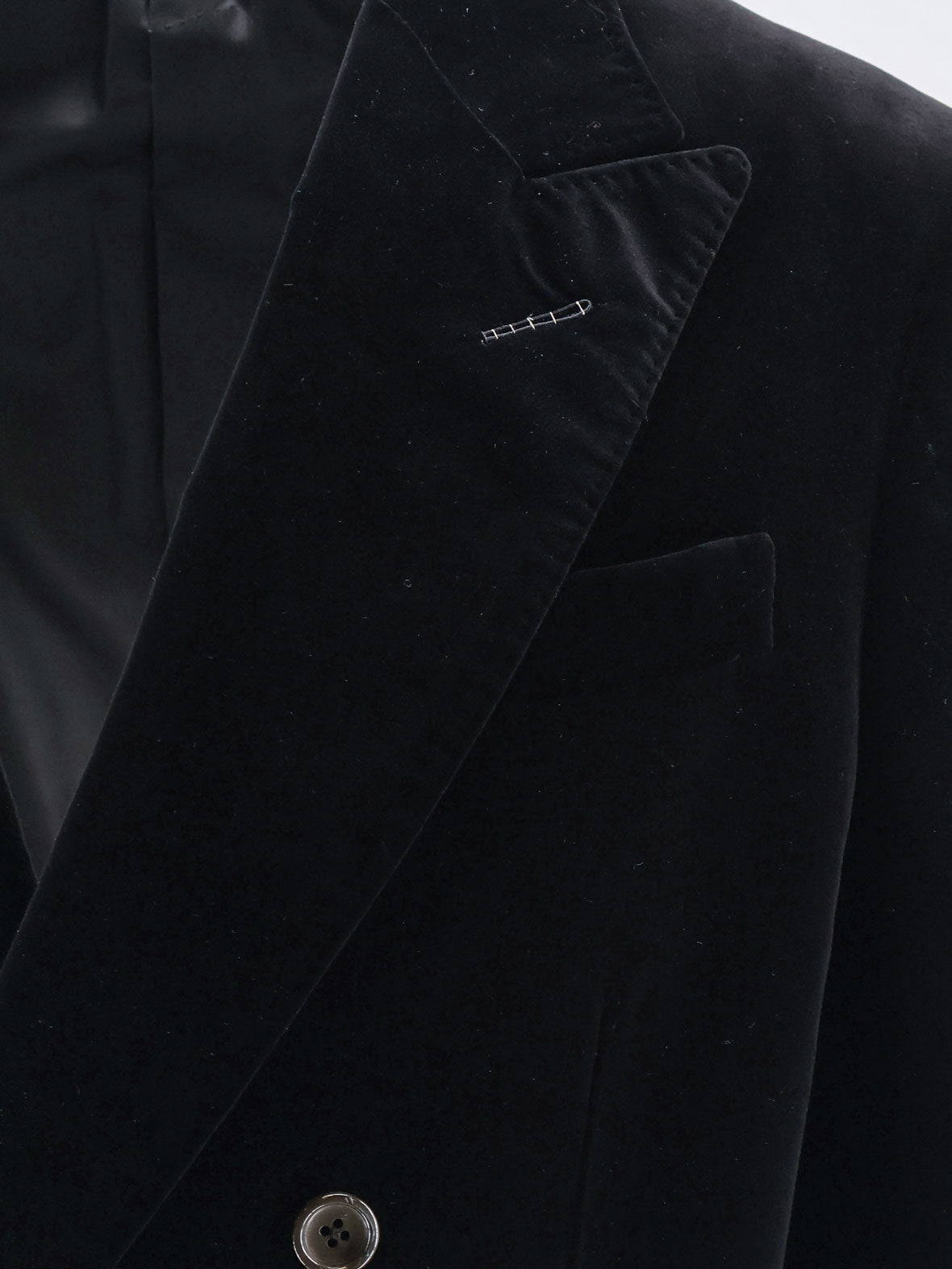 Tom Ford Men Double-Breasted Velvet Blazer TOM FORD